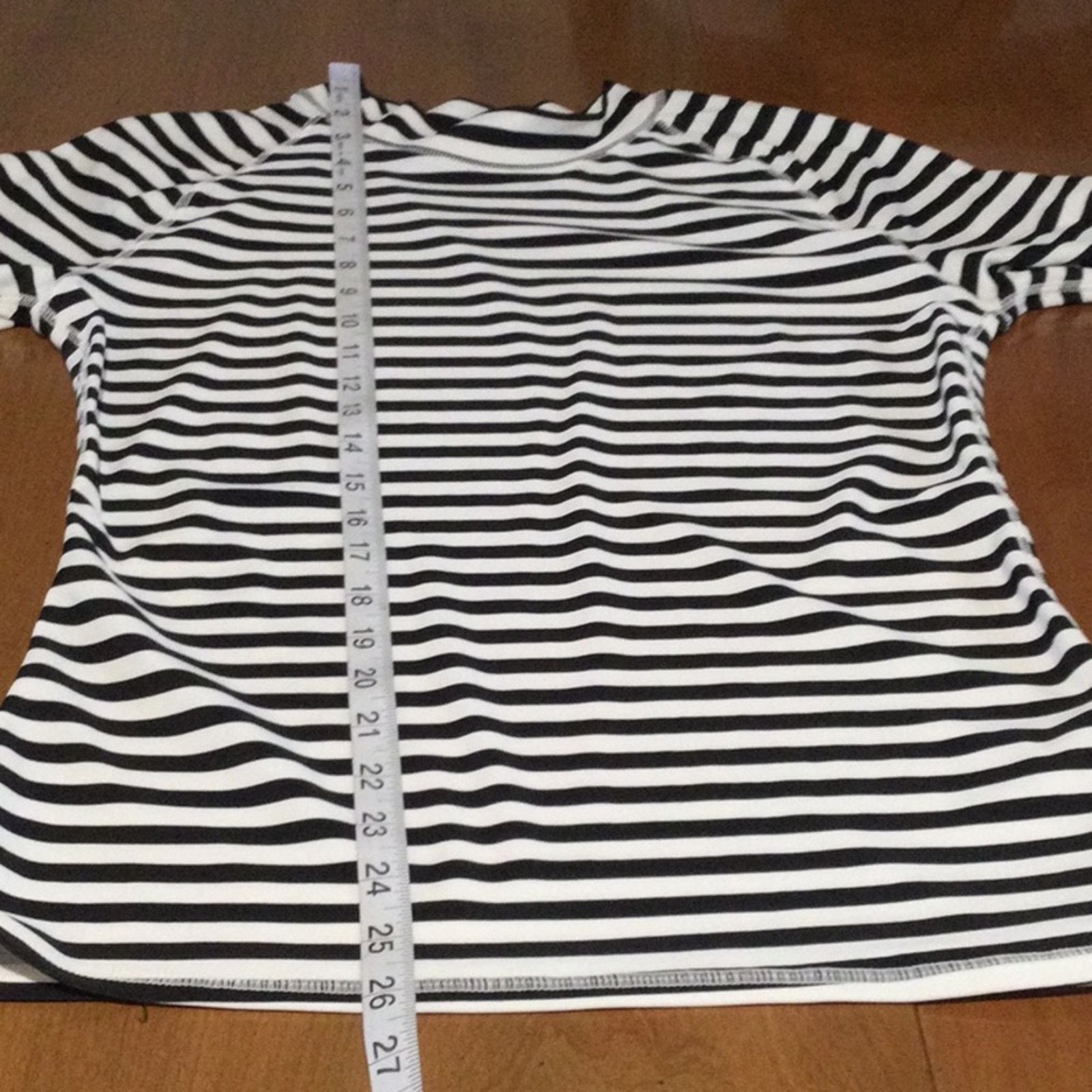 Old Navy Old Navy Black/White Stripe Long Sleeve Bodycon Top M Size M / US 6-8 / IT 42-44 - 15 Thumbnail