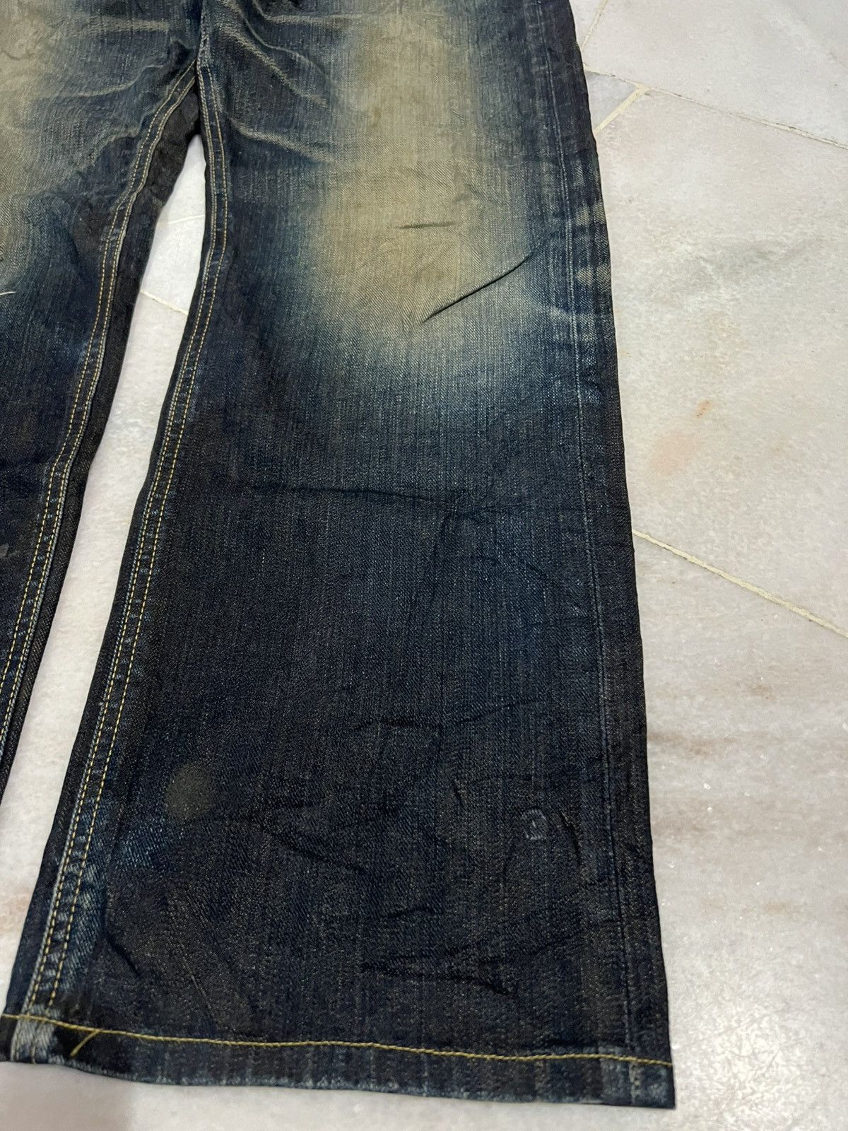 Hysteric Glamour × If Six Was Nine × Lee 🌈Baggy 90’s Lee Cowboy Distress Mud Wash Jeans Size US 33 - 6 Thumbnail