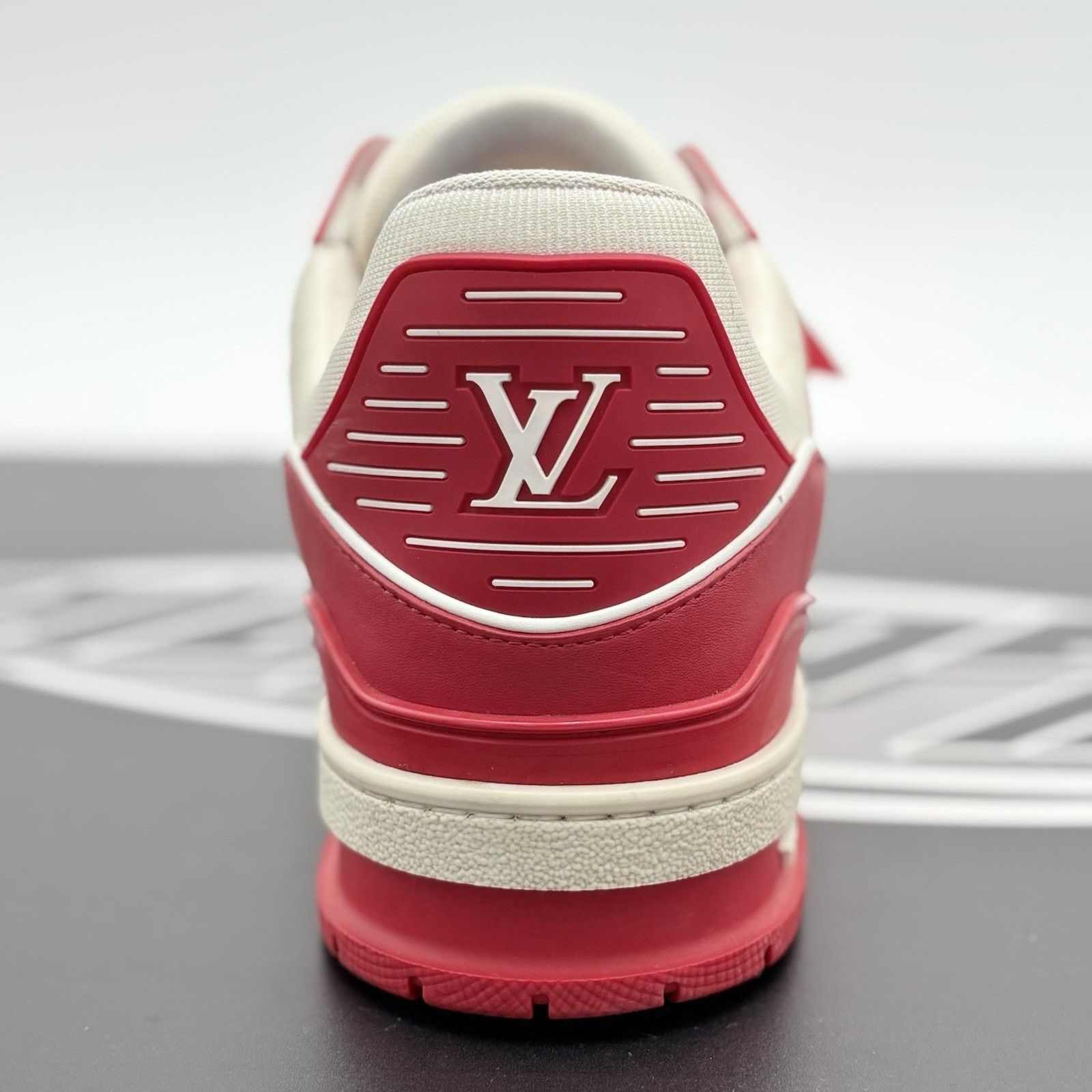 Louis Vuitton Louis Vuitton Trainer ' Red White ' | SUPER CLEAN! Size US 10.5 / EU 43-44 - 3 Thumbnail