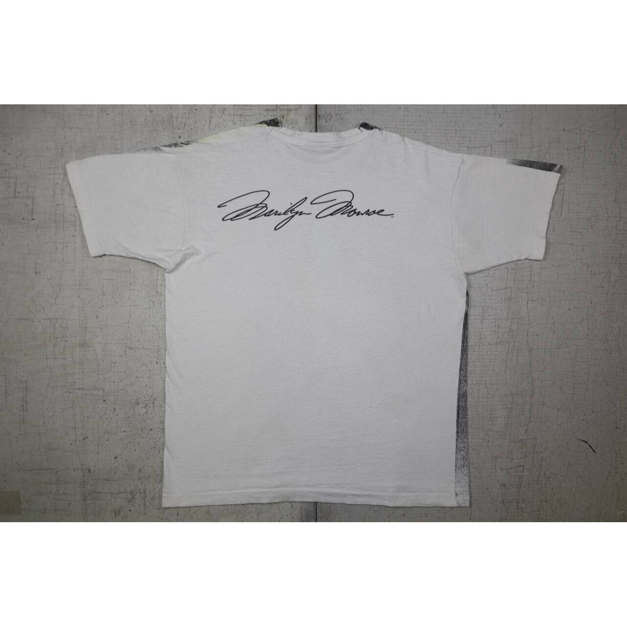 Vintage Vintage 90s Marilyn Monroe All Over Print T Shirt White XL Size US XL / EU 56 / 4 - 2 Thumbnail