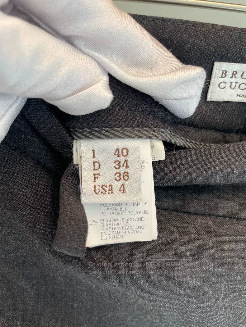 Brunello Cucinelli Brunello Cucinelli Black grey long pants Size 26" / US 2 / IT 38 - 4 Thumbnail