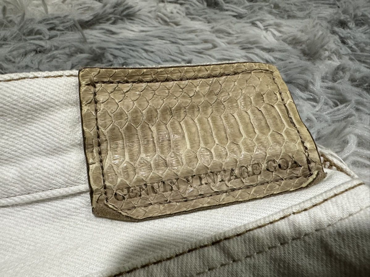 GOA 🔥Y2K Archived G.o.a White Denim Snakeskin Size US 30 / EU 46 - 11 Thumbnail