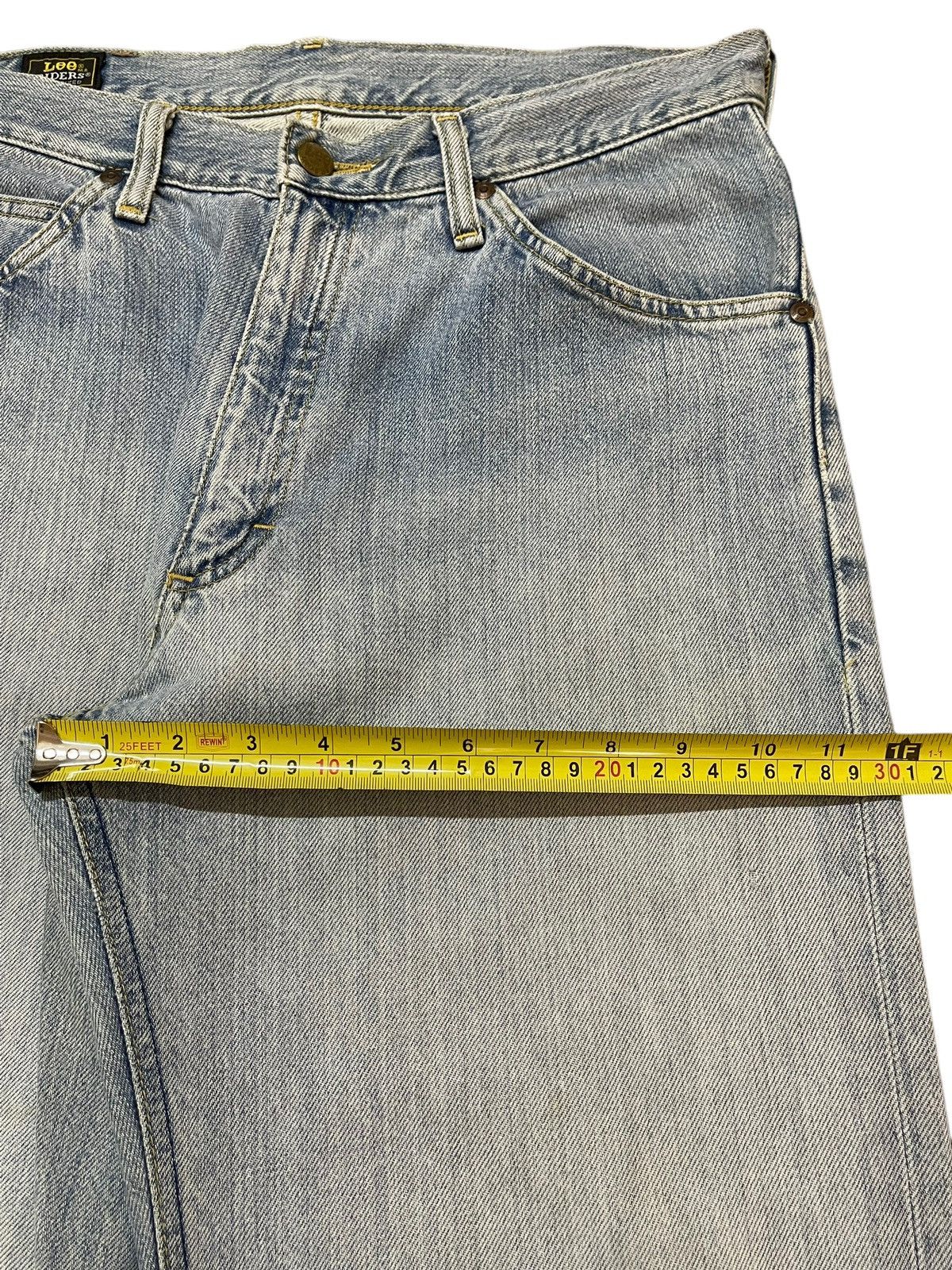 Lee Vintage 90s Lee Riders Faded Wash Distressed Wide Leg Baggy Size US 31 - 16 Thumbnail