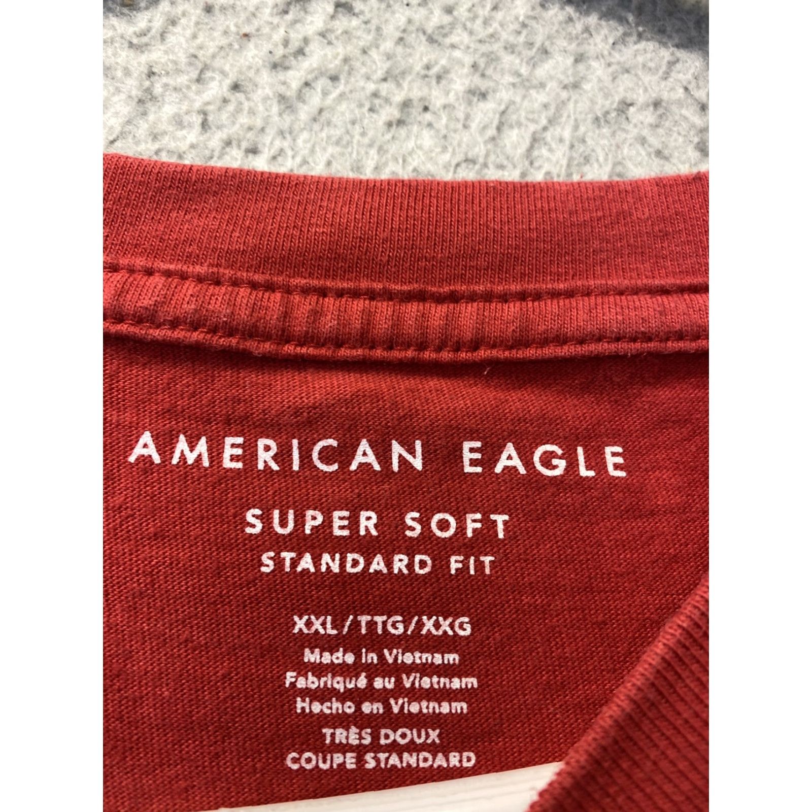 American Eagle Outfitters American Eagle Shirt Adult 2XL Red Long Sleeve Logo Tee Mens Size US XXL / EU 58 / 5 - 4 Thumbnail