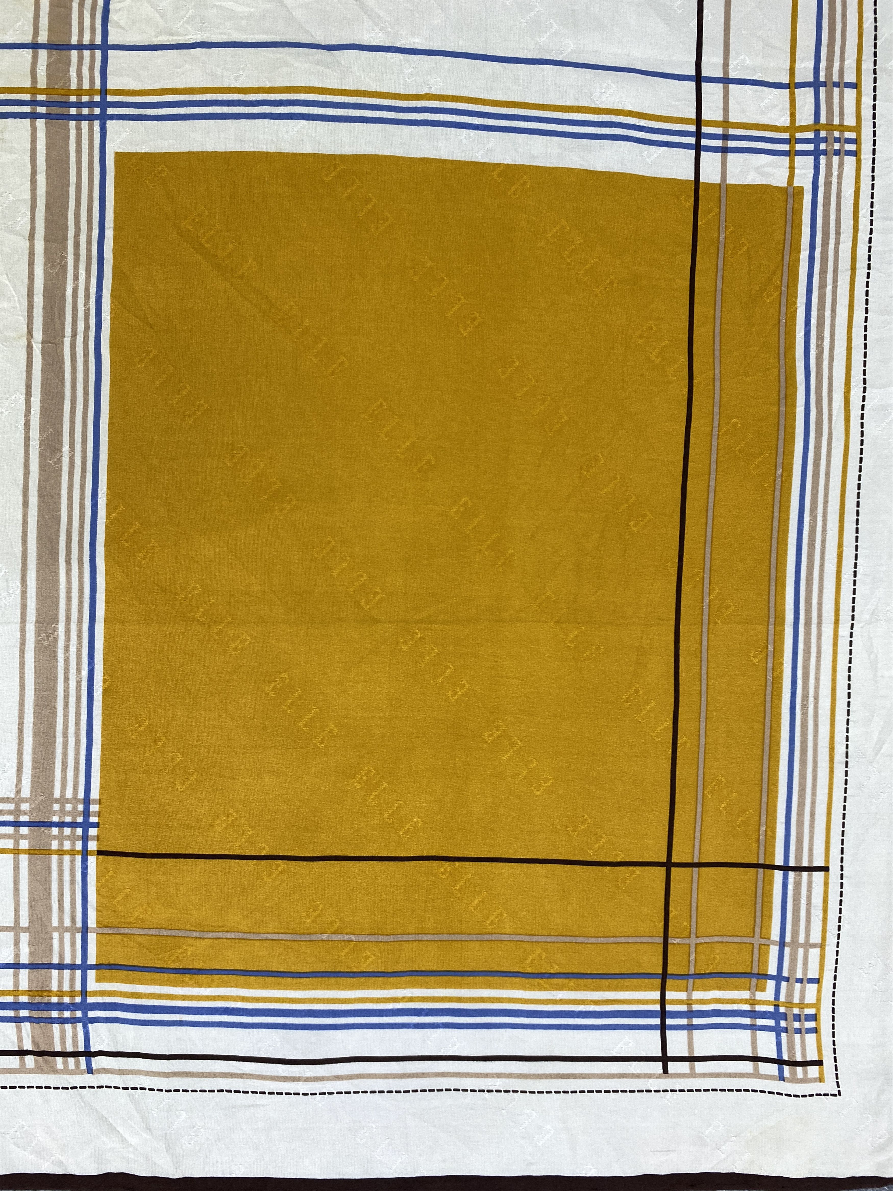 Vintage Vintage Elle Silk Shawl / Silk Scarf SN0246 Size ONE SIZE - 6 Thumbnail