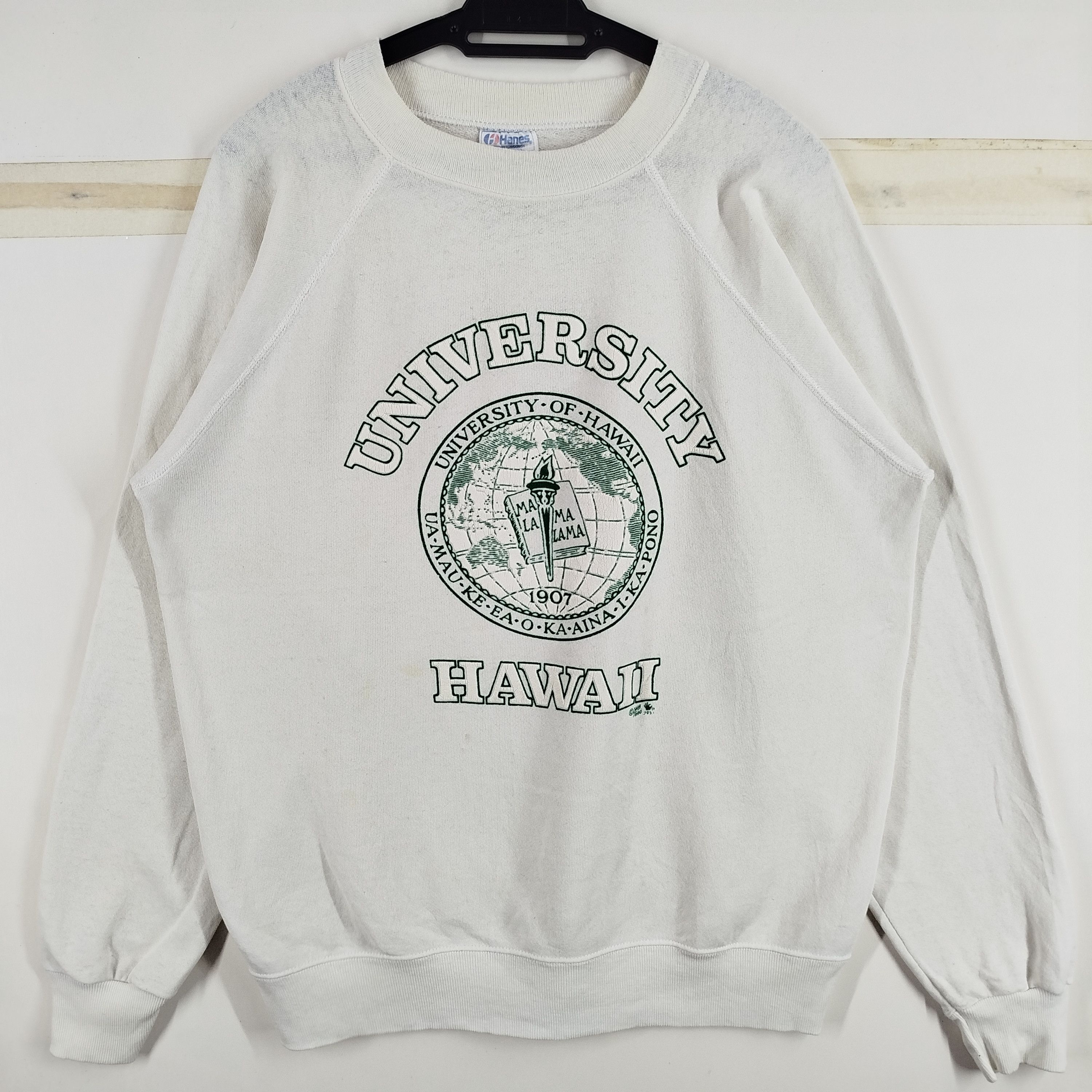 Hanes × Vintage Vintage University Of Hawaii Hanes Tag Made In USA Big Logo Size US L / EU 52-54 / 3 - 1 Thumbnail