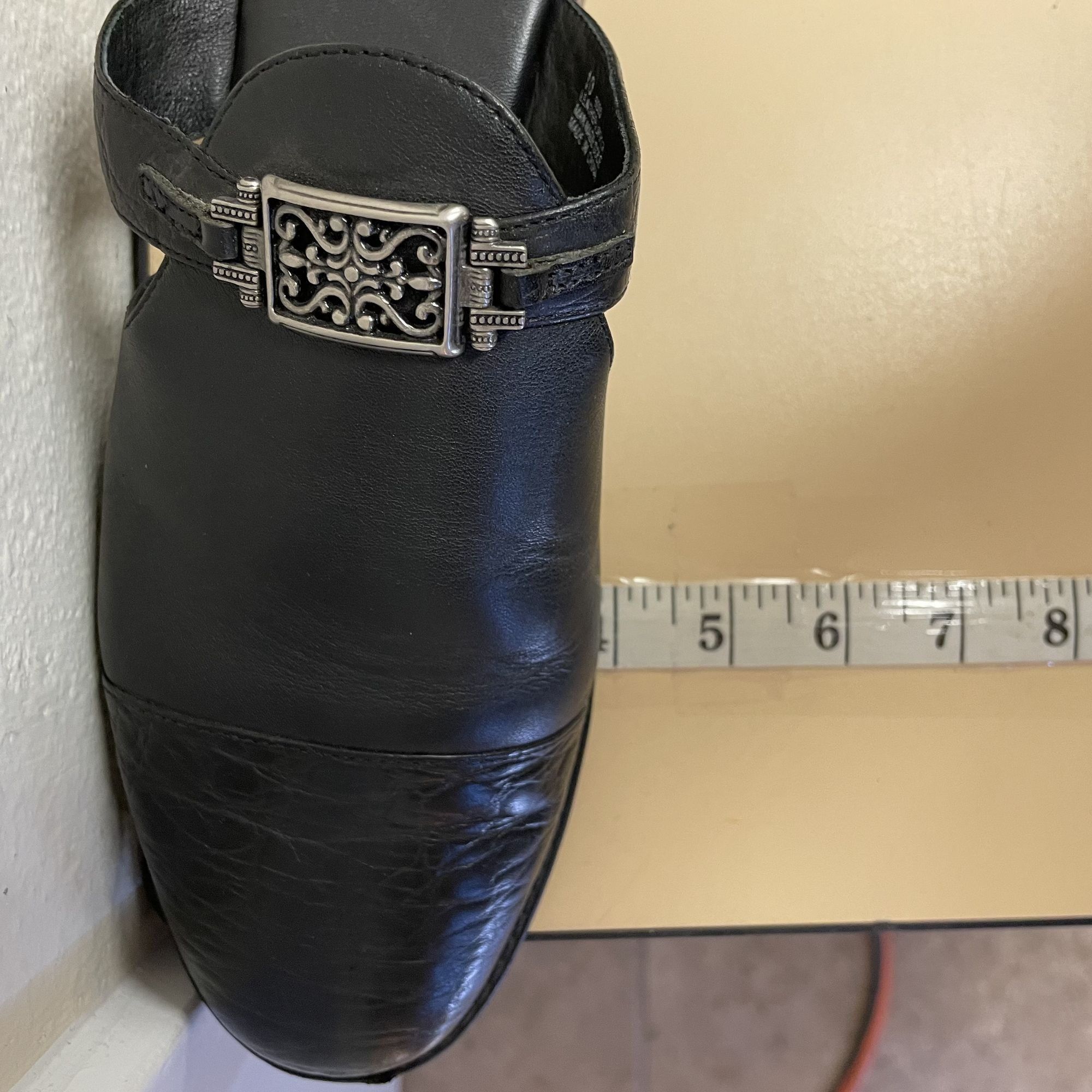 Minnetonka 90's Minnetonka 6050 Leather Alligator Grain Cap Toe Mules Size US 10 / IT 40 - 9 Thumbnail