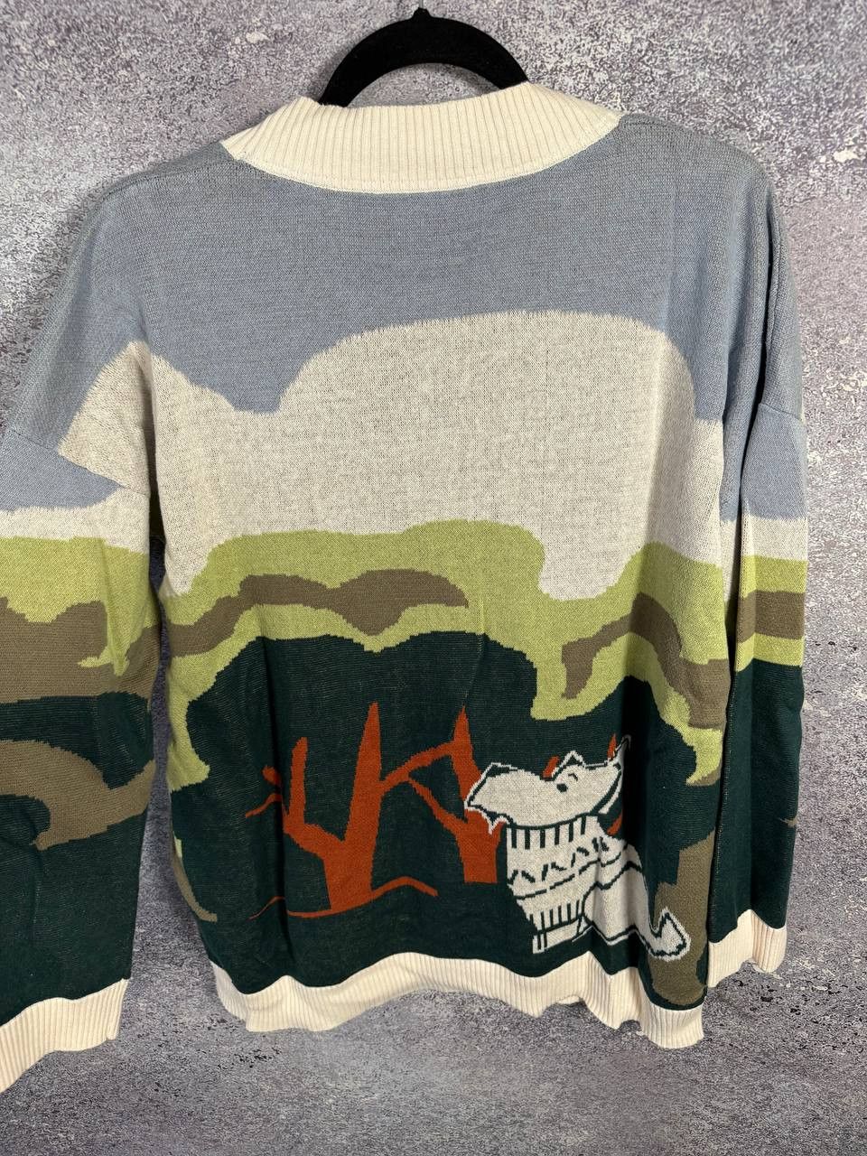 Japanese Brand × Vintage Radley London Pale Blue Radley & Friends Scenic Intersia Size L / US 10 / IT 46 - 12 Thumbnail