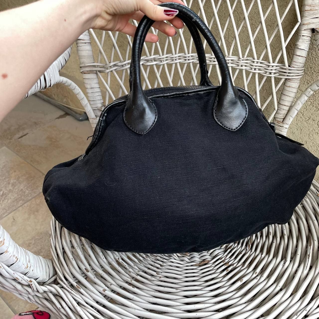 Tommy Hilfiger 2010s Vintage bag Tommy Hilfiger canvas & faux leather Size ONE SIZE - 2 Thumbnail