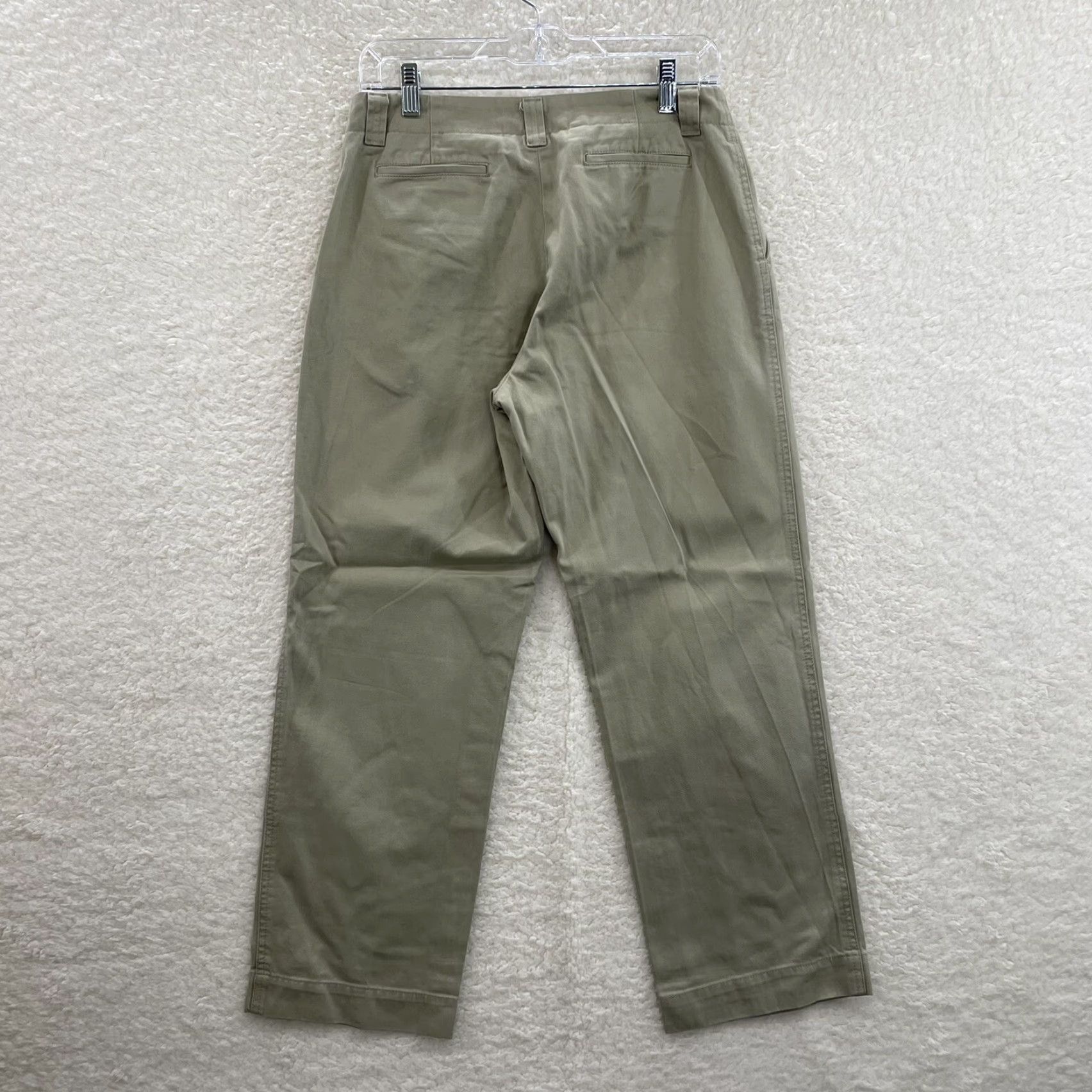 Gap VINTAGE Gap Pants Womens 8 Khaki Tan Relaxed Straight Leg Crop Ankle 28 Beige Cotton 90s Size 30" / US 8 / IT 44 - 2 Thumbnail