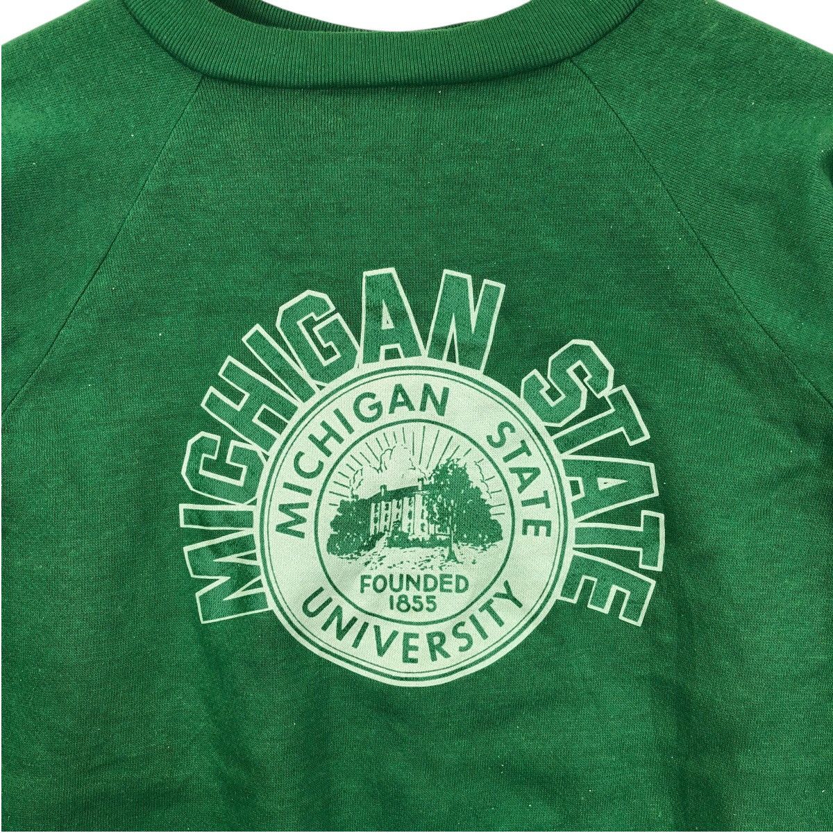 Vintage Vintage 80s MICHIGAN STATE UNIVERSITY Collegiate Sweatshirt Size M / US 6-8 / IT 42-44 - 3 Thumbnail