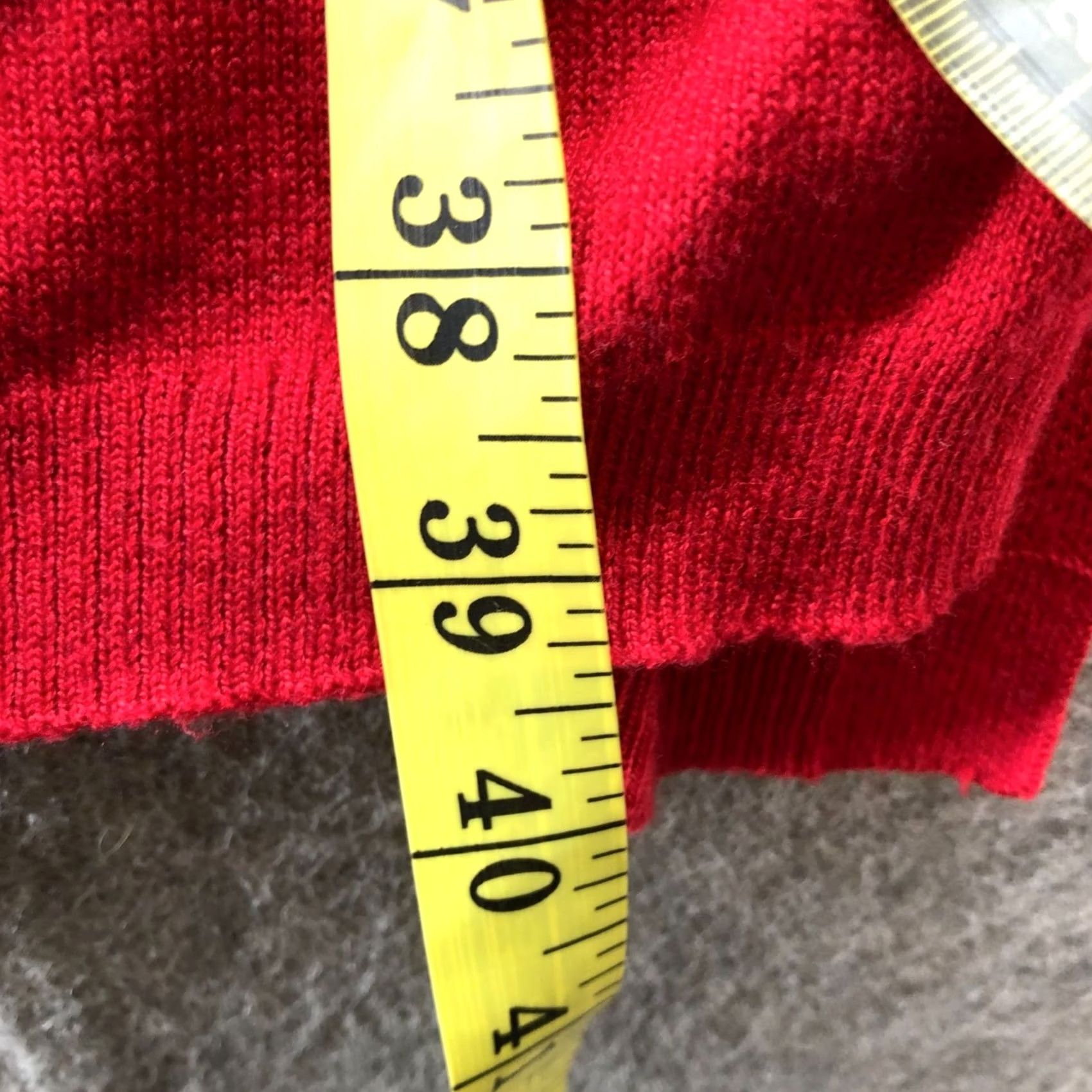 J. Jill VINTAGE J. Jill Wool Blend Cardigan Womens XL Red Longline Tunic 3 Button Lightweight Size XL / US 12-14 / IT 48-50 - 8 Thumbnail