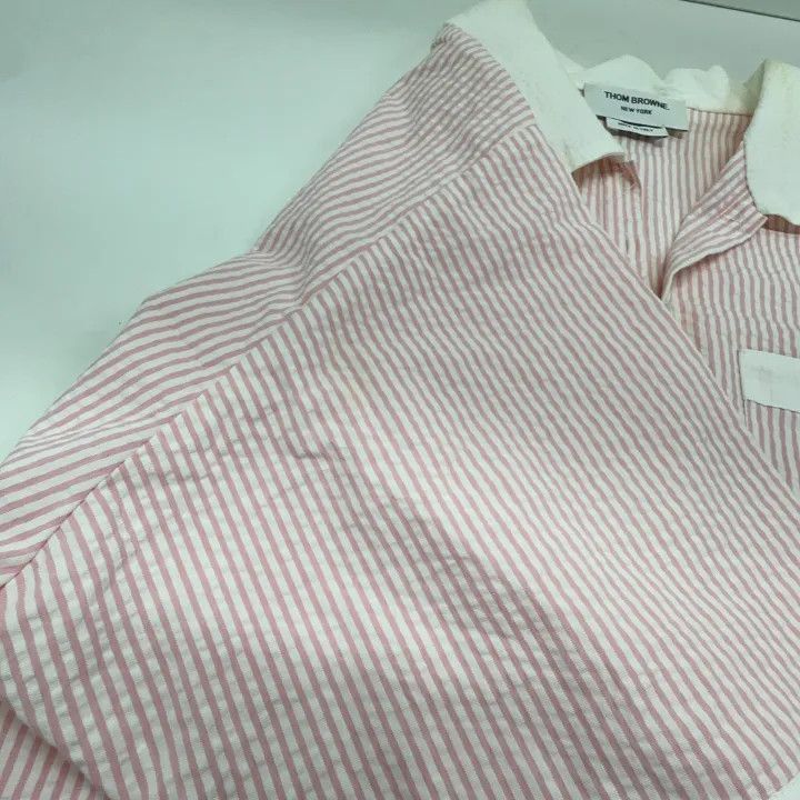Thom Browne Thom Browne Casual Fashion Short Sleeve Shirt -2507 Size US M / EU 48-50 / 2 - 2 Thumbnail