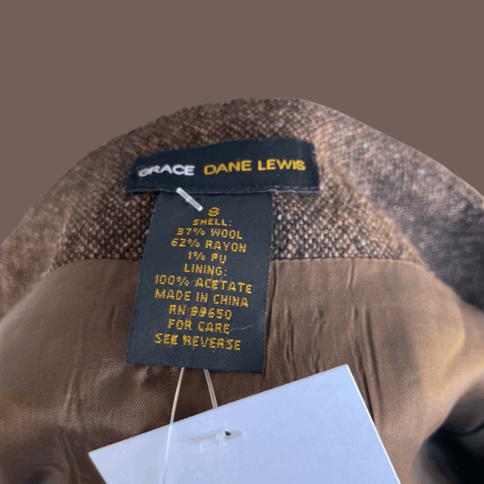Vintage VTG Pleated Wool Skirt | Grace Dane Lewis Brown Quiet Luxury Size 30" / US 8 / IT 44 - 6 Thumbnail
