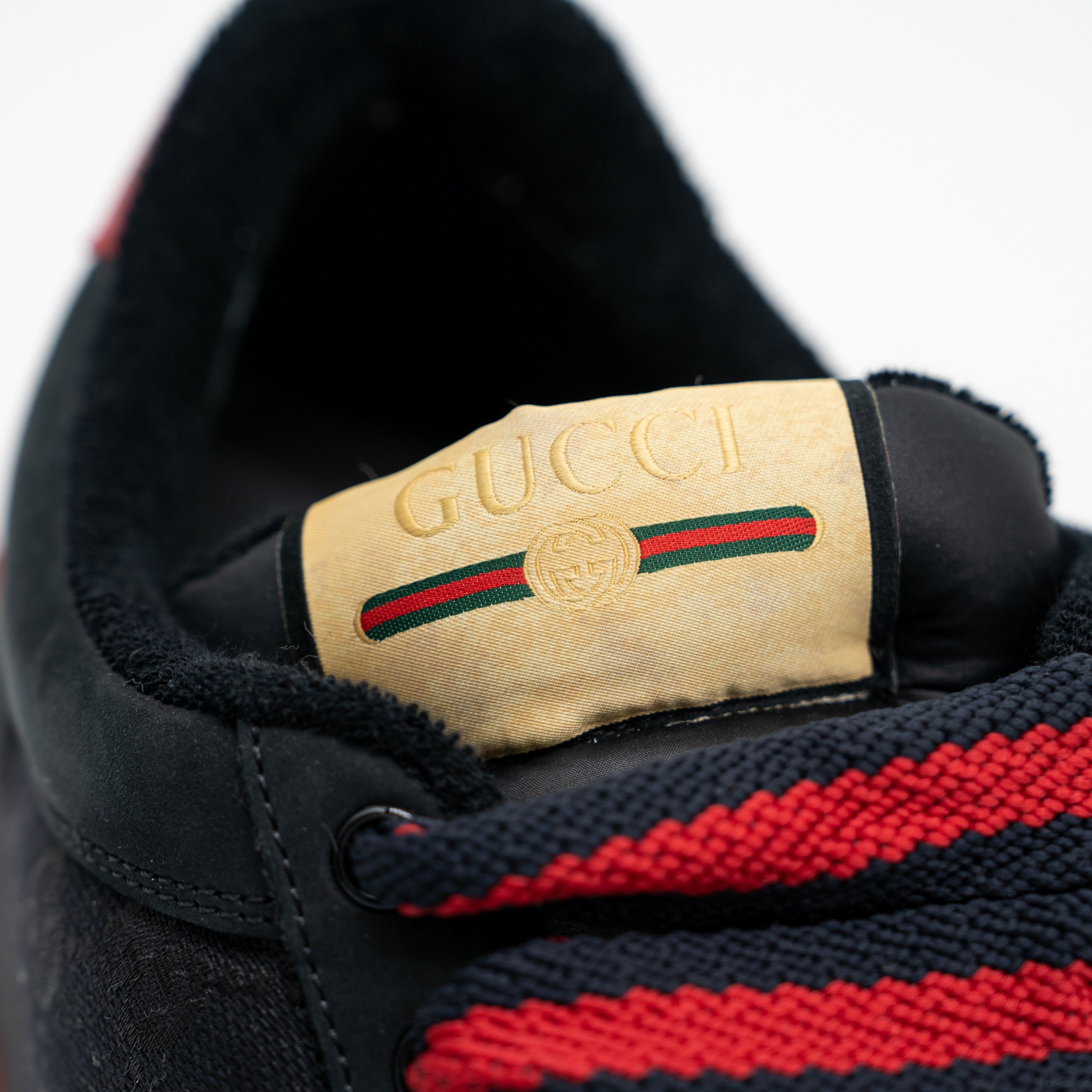 Gucci 10us Gucci Double Screener GG Black Red Chunky Sneakers Size US 10 / EU 43 - 8 Thumbnail