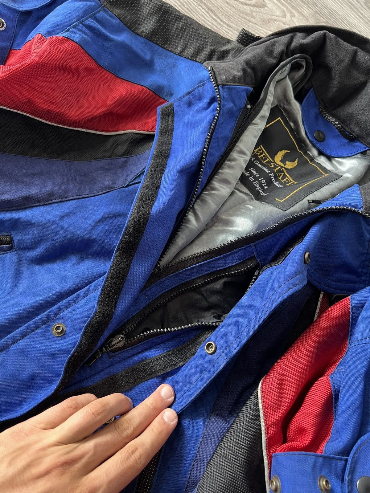 Belstaff Vintage Racing Belstaff 90s 2 in 1 Cordura Big Logo Jacket Size US L / EU 52-54 / 3 - 17 Thumbnail