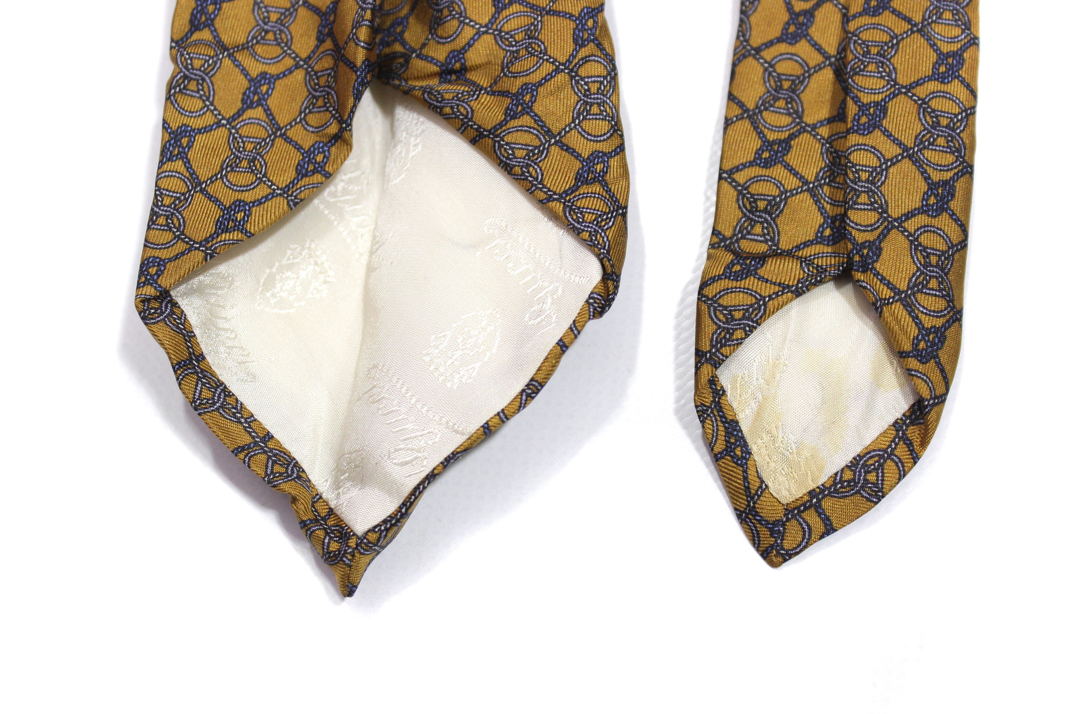 Gucci 90S Pattern Silk Tie Vintage Size ONE SIZE - 6 Thumbnail