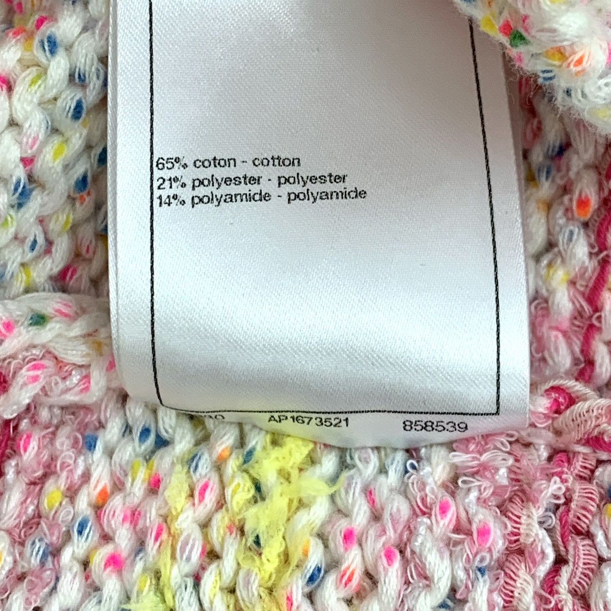Chanel Chanel 24C Pink Striped Heart Appliqué Cotton Knit Tank Top Size XS / US 0-2 / IT 36-38 - 8 Thumbnail