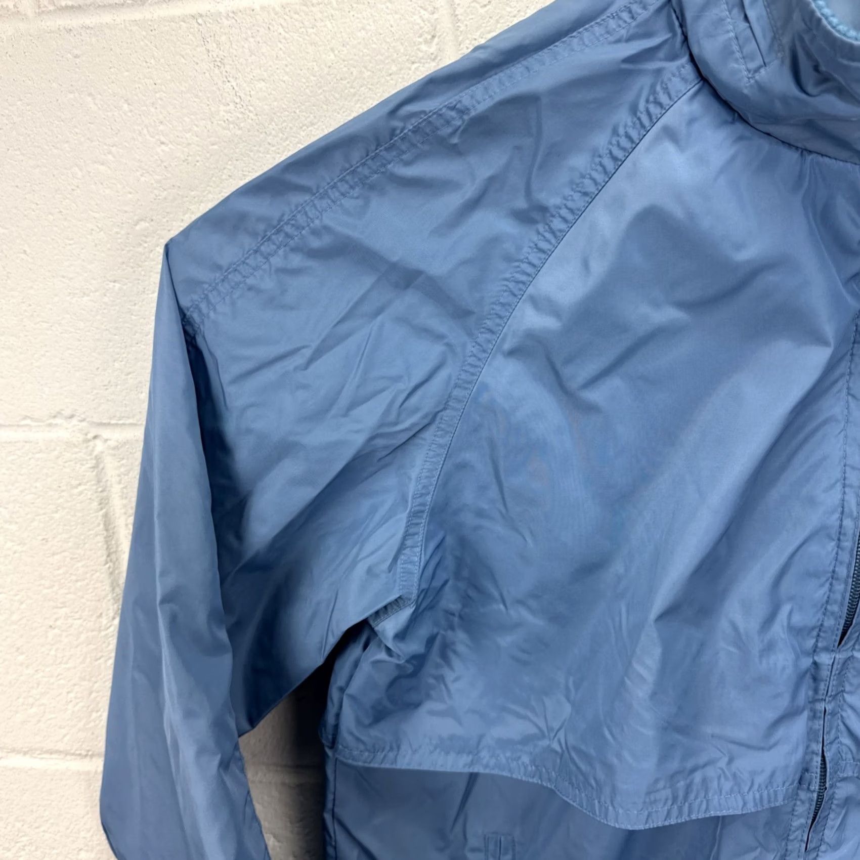 Vintage VINTAGE Woolrich Jacket Womens Medium Blue Windbreaker Full Zip Packable Hood 90s Size L / US 10 / IT 46 - 5 Thumbnail