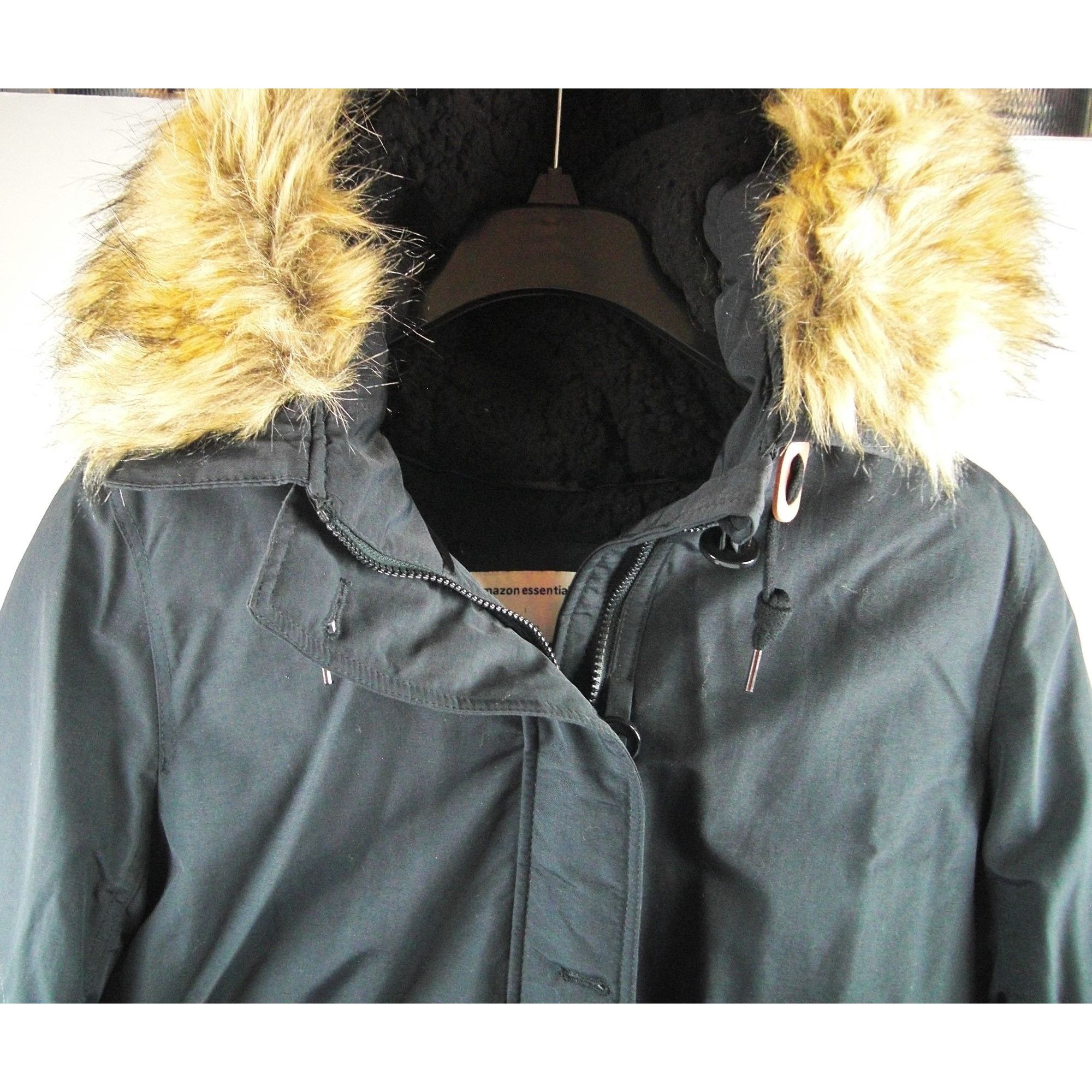 Other Coat Women's Winter Hooded Black Large Waterproof Down 3/4 J Size L / US 10 / IT 46 - 3 Thumbnail