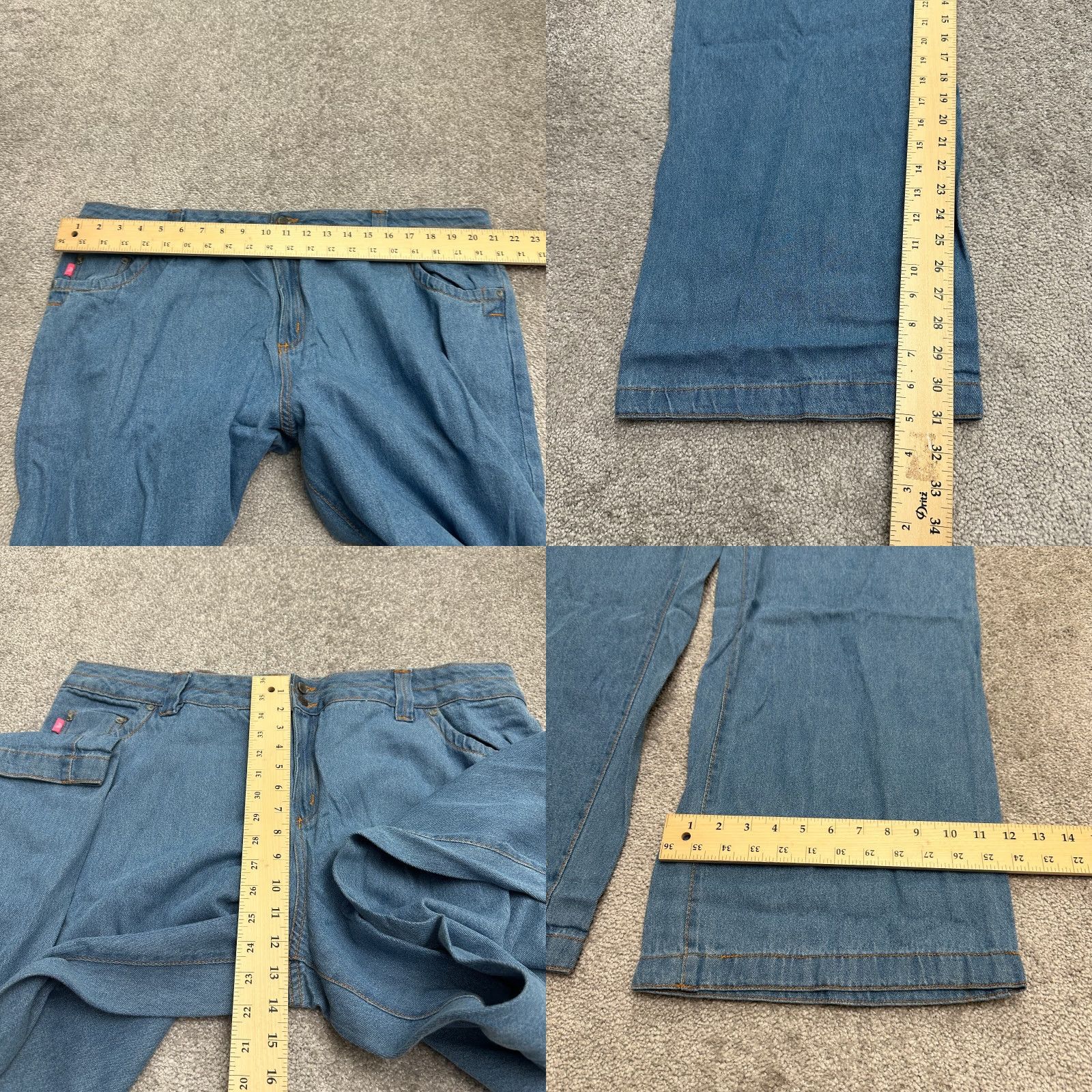 Vintage Woman Within Denim Jeans 20W Womens Blue Straight Casual NWOT 42x31 Natural Fit Size 42" / US 20 - 8 Thumbnail