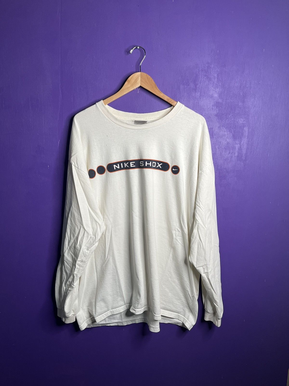 Nike × Vintage Vintage 00s Nike shox logo long-sleeve t-shirt Size US XXL / EU 58 / 5 - 1 Thumbnail