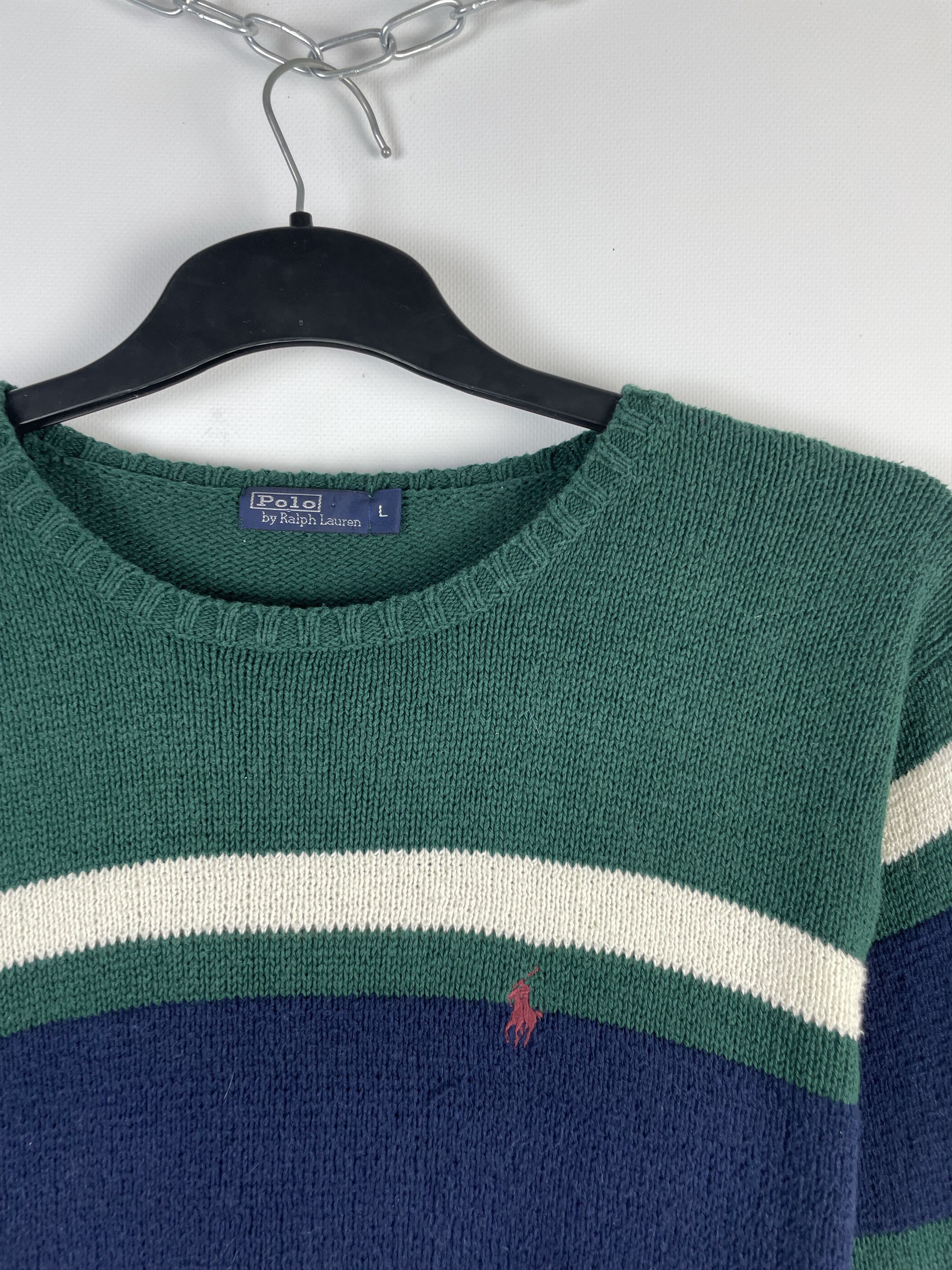 Polo Ralph Lauren × Vintage Vintage Polo Ralph Lauren Knit Sweater Size US L / EU 52-54 / 3 - 4 Thumbnail