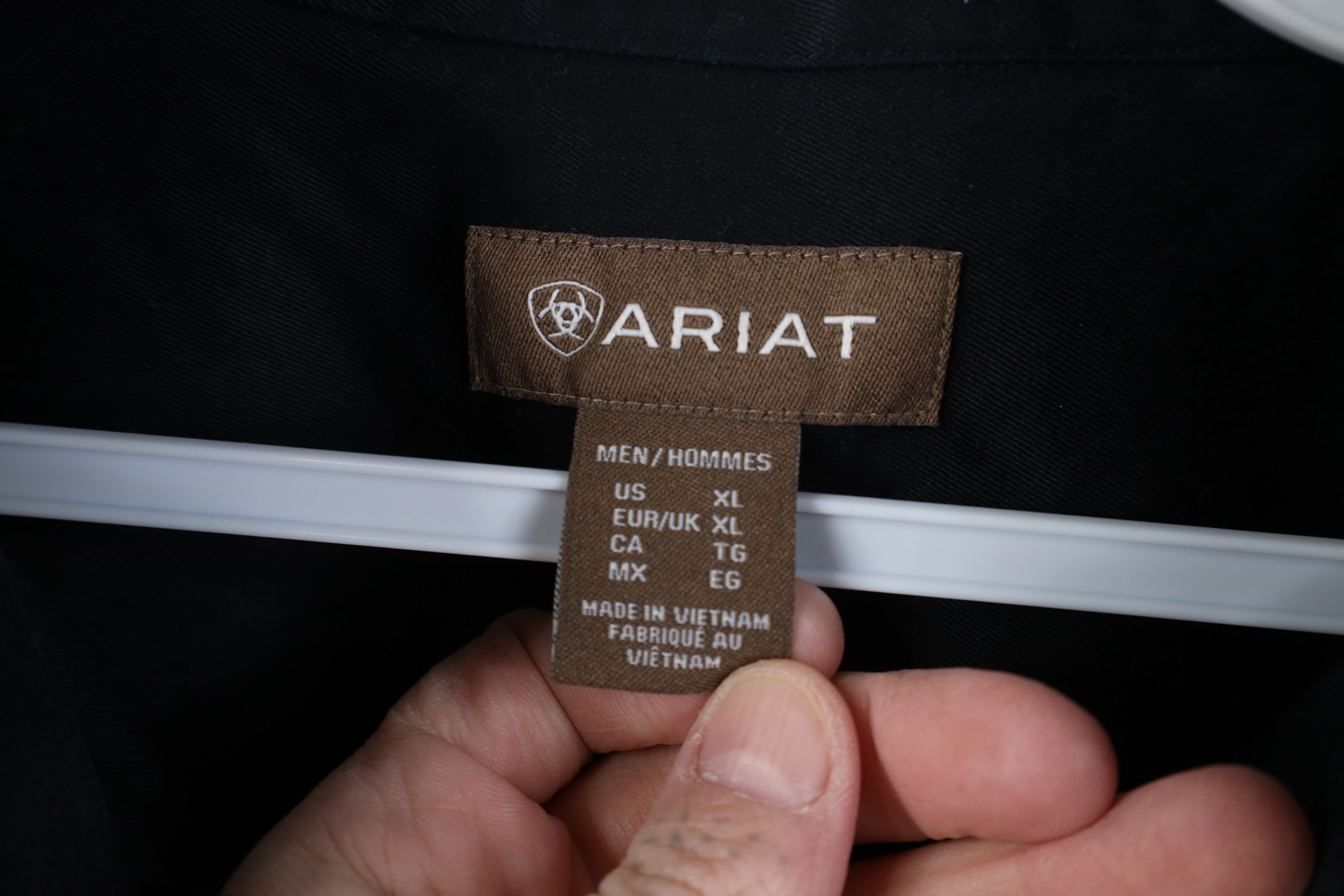Ariat Ariat Heavyweight Collared Button Down Shirt Workwear Black Size US XL / EU 56 / 4 - 10 Thumbnail