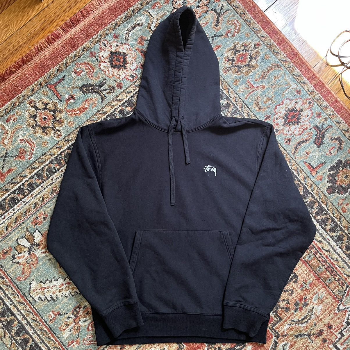 Streetwear × Stussy Black Stussy Seoul Hoodie | Grailed