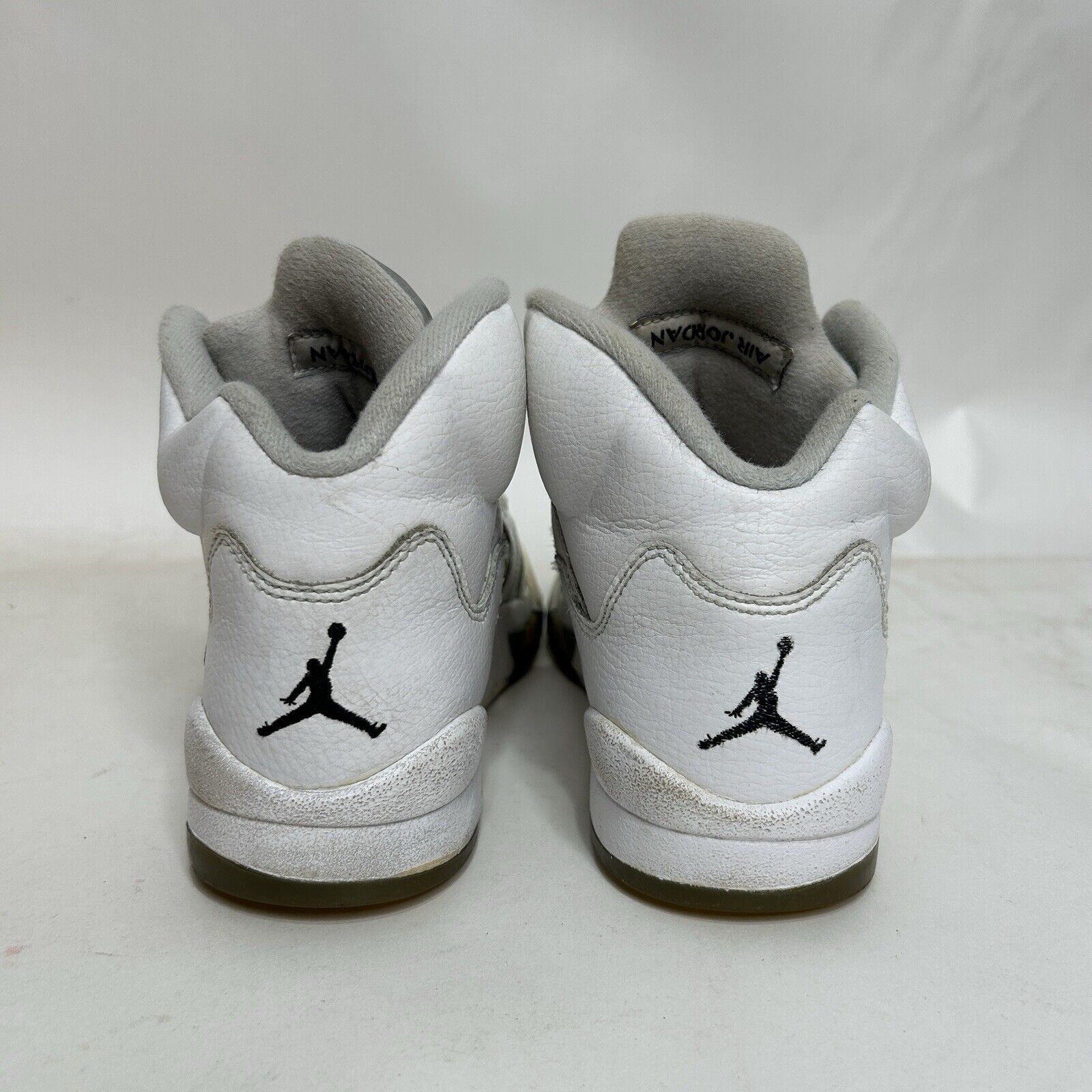Jordan Brand Nike Shoes Air Jordan 5 Retro BG “White Metallic” 2024 Size US 7 / IT 37 - 5 Thumbnail