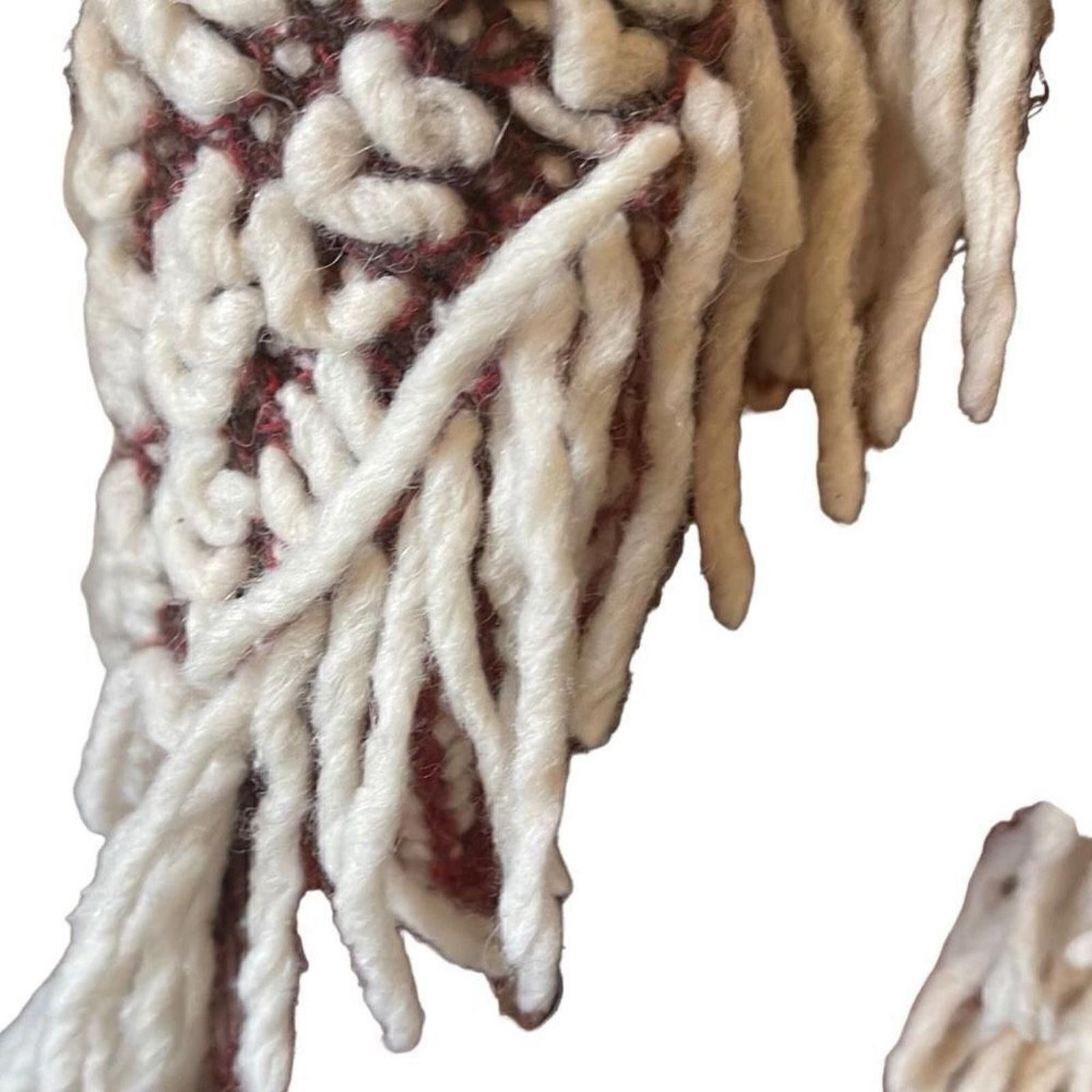 Designer Anthropologie wool blend boho fringed sweater medium Size M / US 6-8 / IT 42-44 - 5 Thumbnail