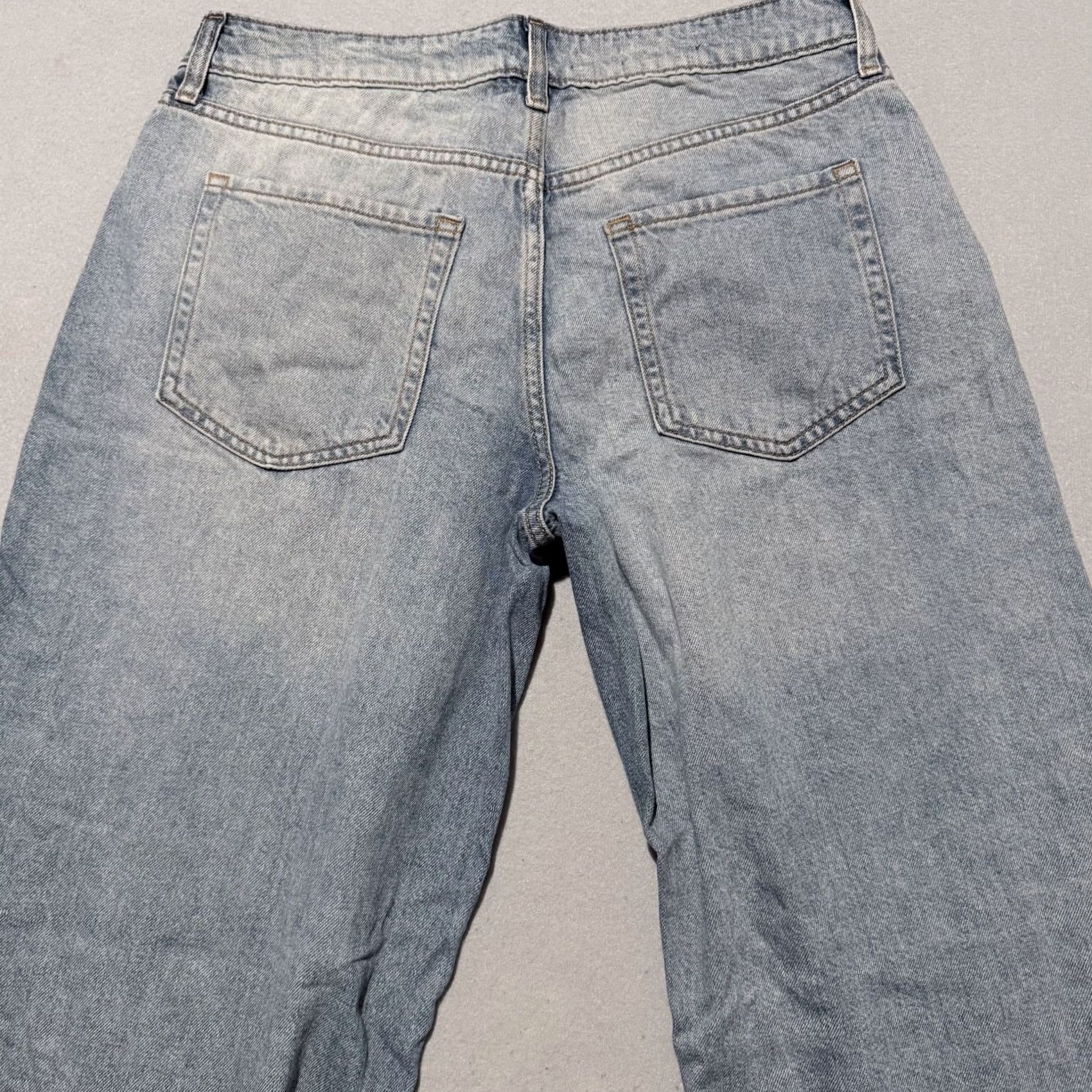 Vintage Wild Fable Jeans Women's Blue Denim Pockets Baggy Wide Leg 10 Y2K 90s Vintage No womens Size 32" / US 10 / IT 46 - 4 Thumbnail