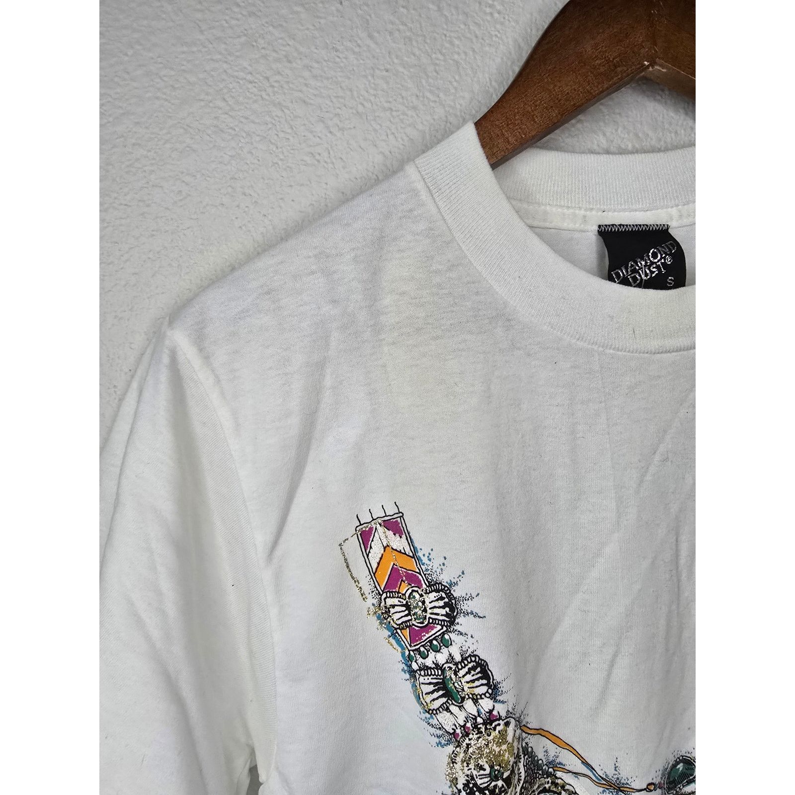 Vintage Vintage Diamond Dust Shirt Native American S Glitter Tee 90s Size S / US 4 / IT 40 - 6 Thumbnail