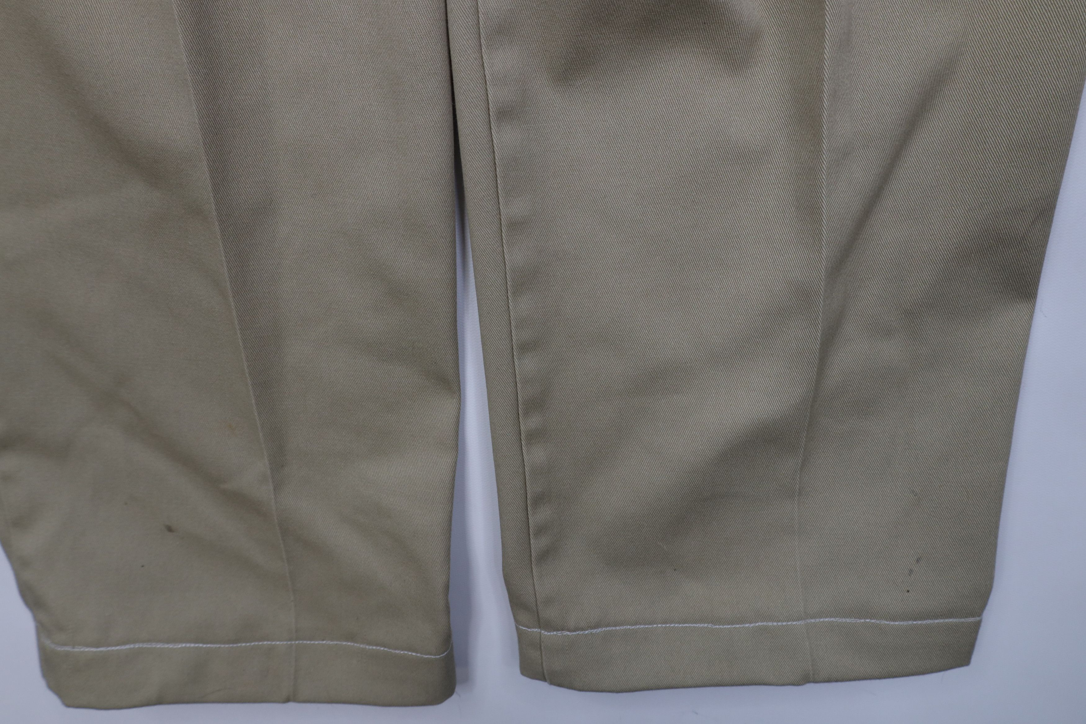 Dickies Vintage 90s Dickies Wide Leg Pants Workwear Khaki Tan USA Size US 36 / EU 52 - 14 Thumbnail