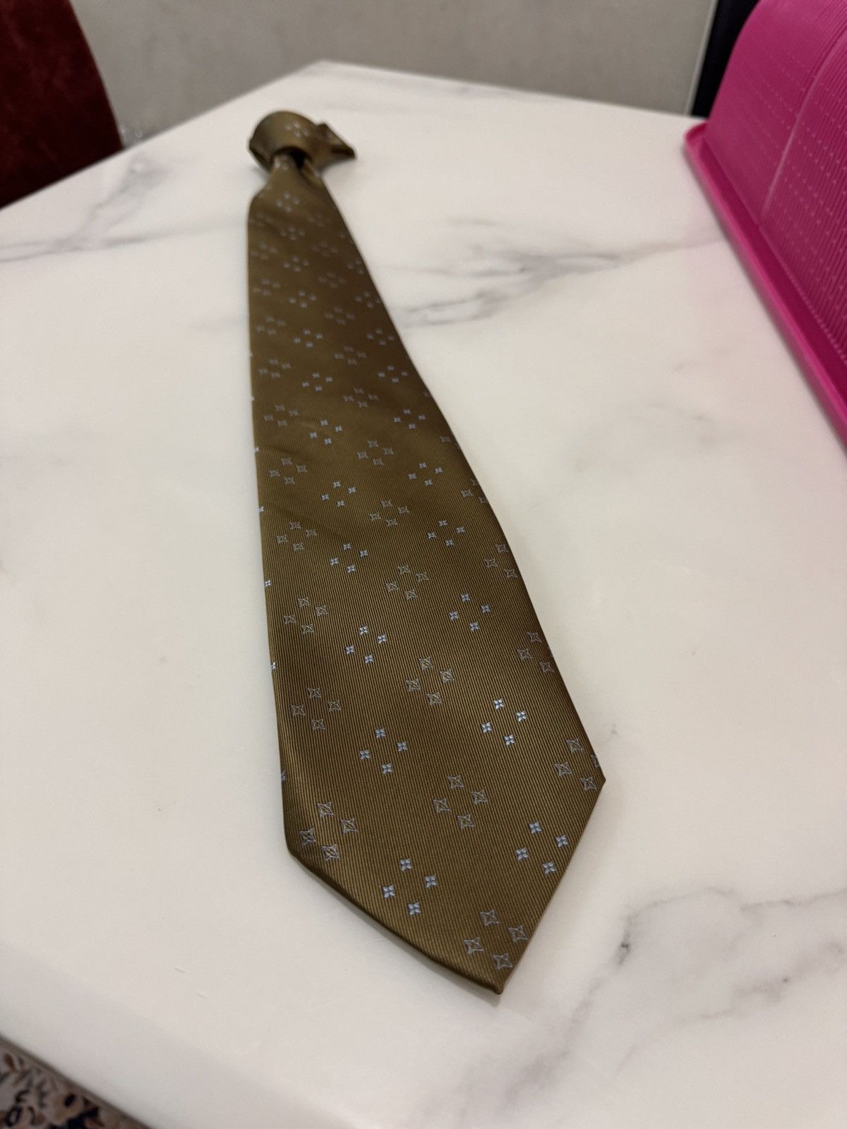 Louis Vuitton Louis Vuitton Neck Tie Spell Out Size ONE SIZE - 4 Thumbnail