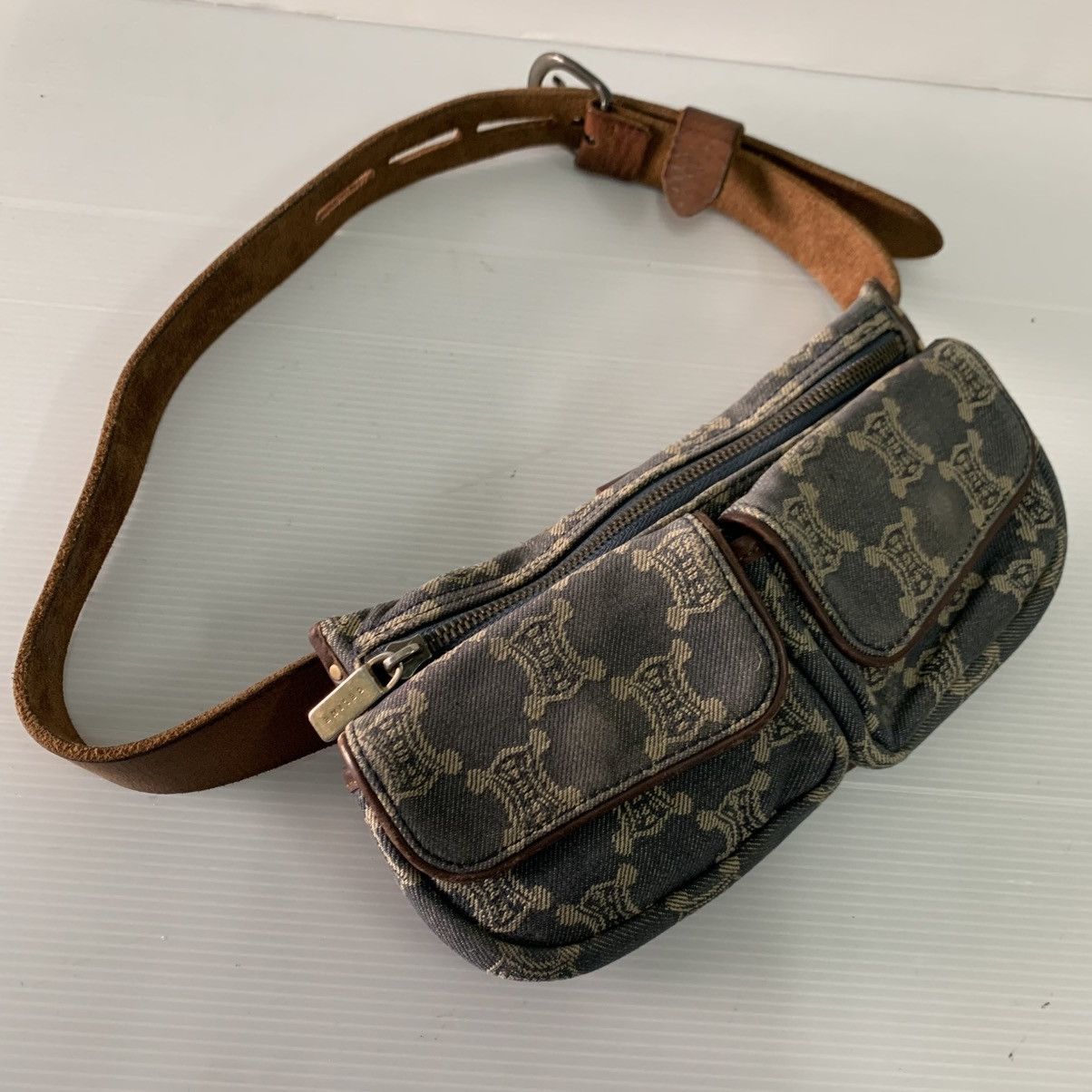 Celine Celine Monogram Canvas Denime Belt Pre-Owned Bag Size ONE SIZE - 2 Thumbnail