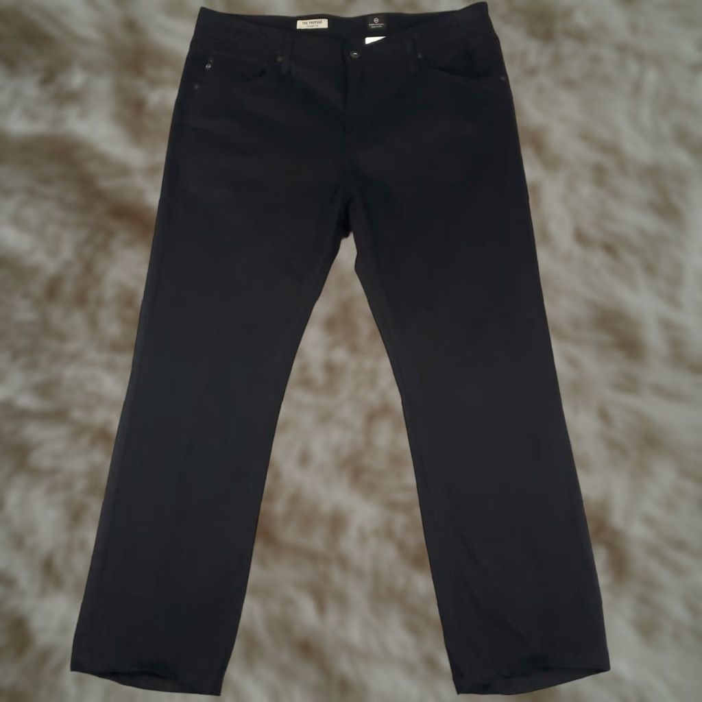Vintage AG Adriano Goldschmied Jeans Mens 40x30 Black Protege Straight Leg Pants Size US 40 / EU 56 - 1 Thumbnail