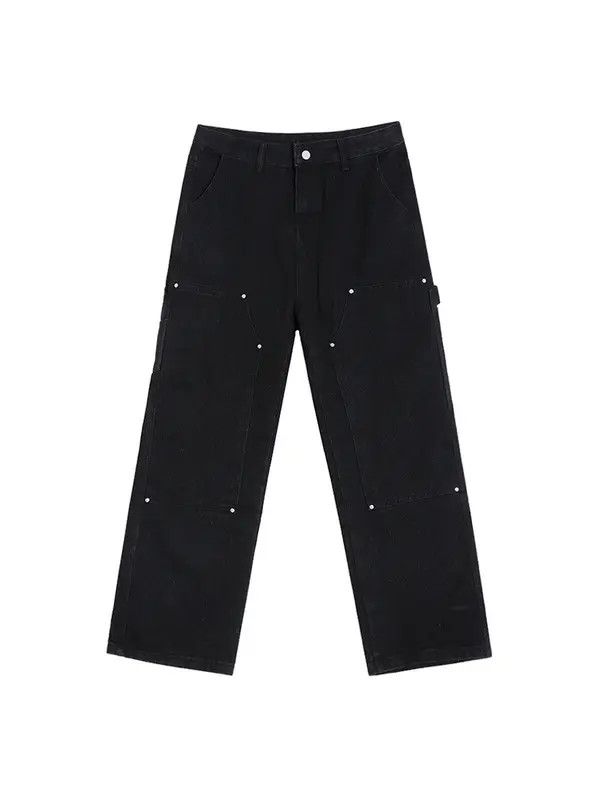 Jean Chiharu x Kouno Baggy Black Flared Denim Jeans Size US 32 / EU 48 - 5 Thumbnail