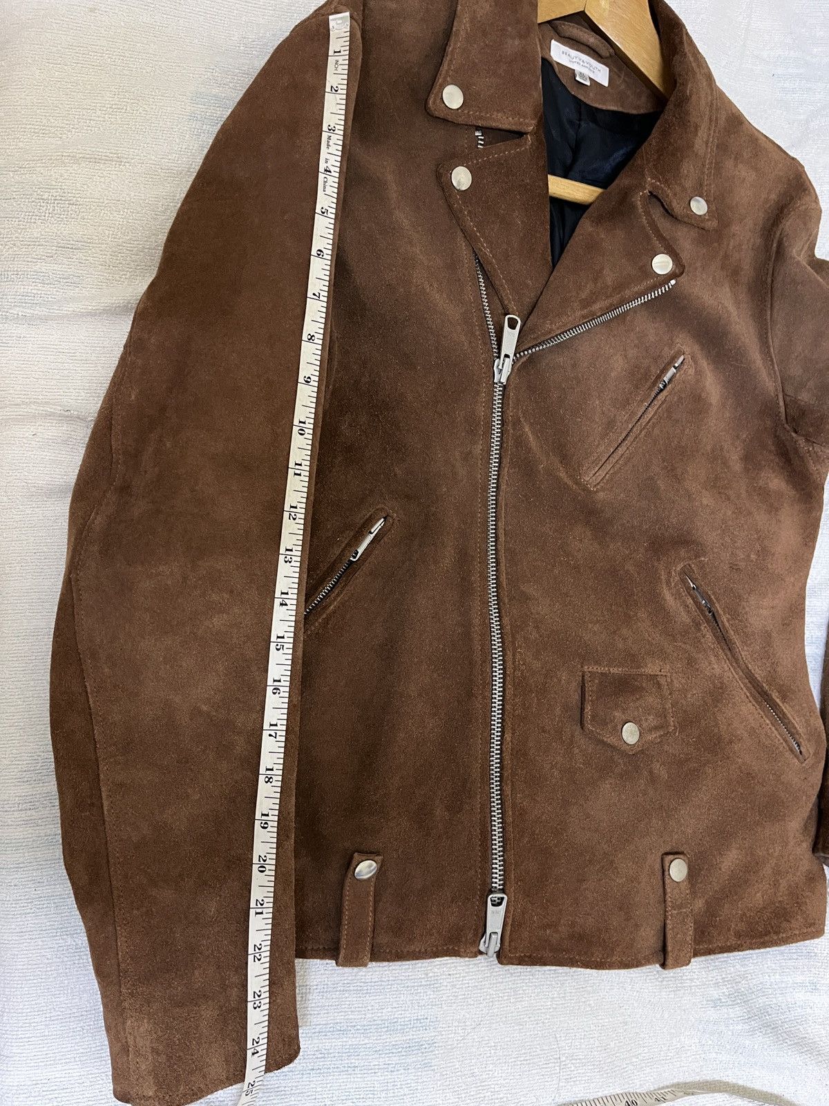 BEAUTY&YOUTH BEAUTY&YOUTH Double Collar Suede Cowhide Size S / US 4 / IT 40 - 11 Thumbnail