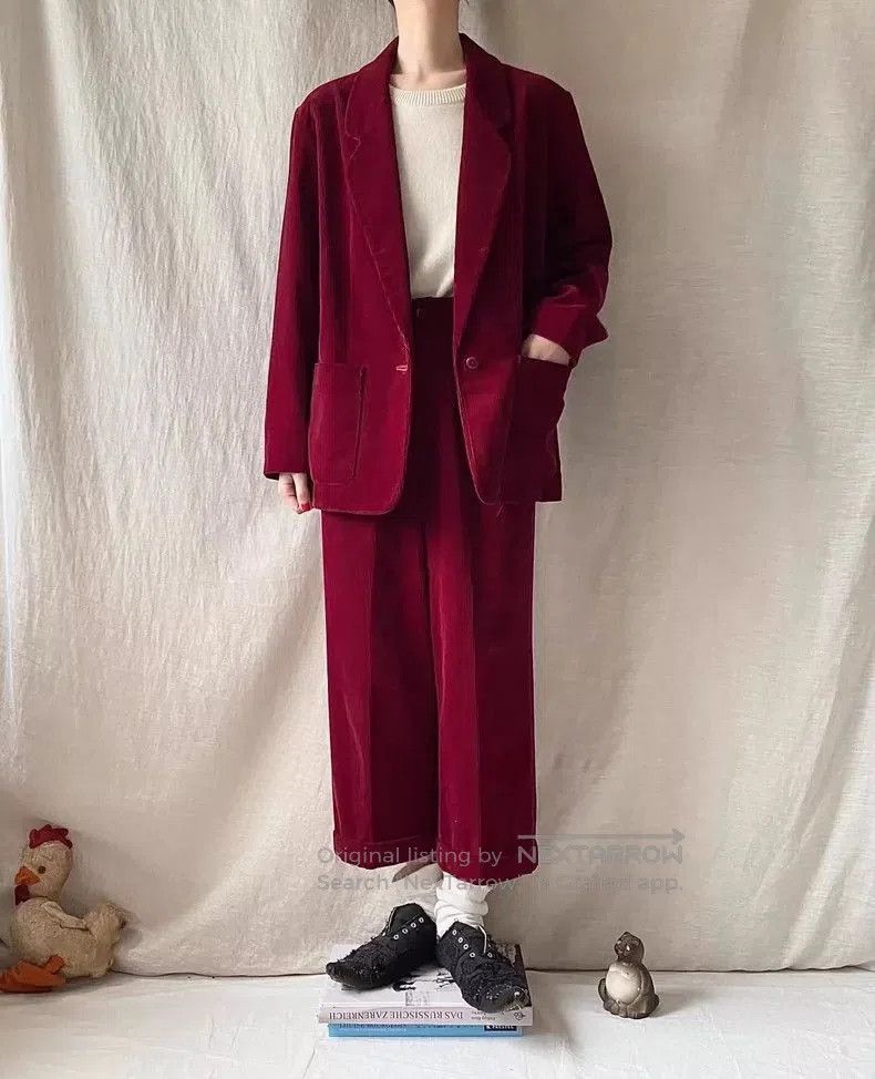 Kenzo Kenzo 1982 AW Corduroy Suit Set. Size US 34 / EU 50 - 1 Thumbnail