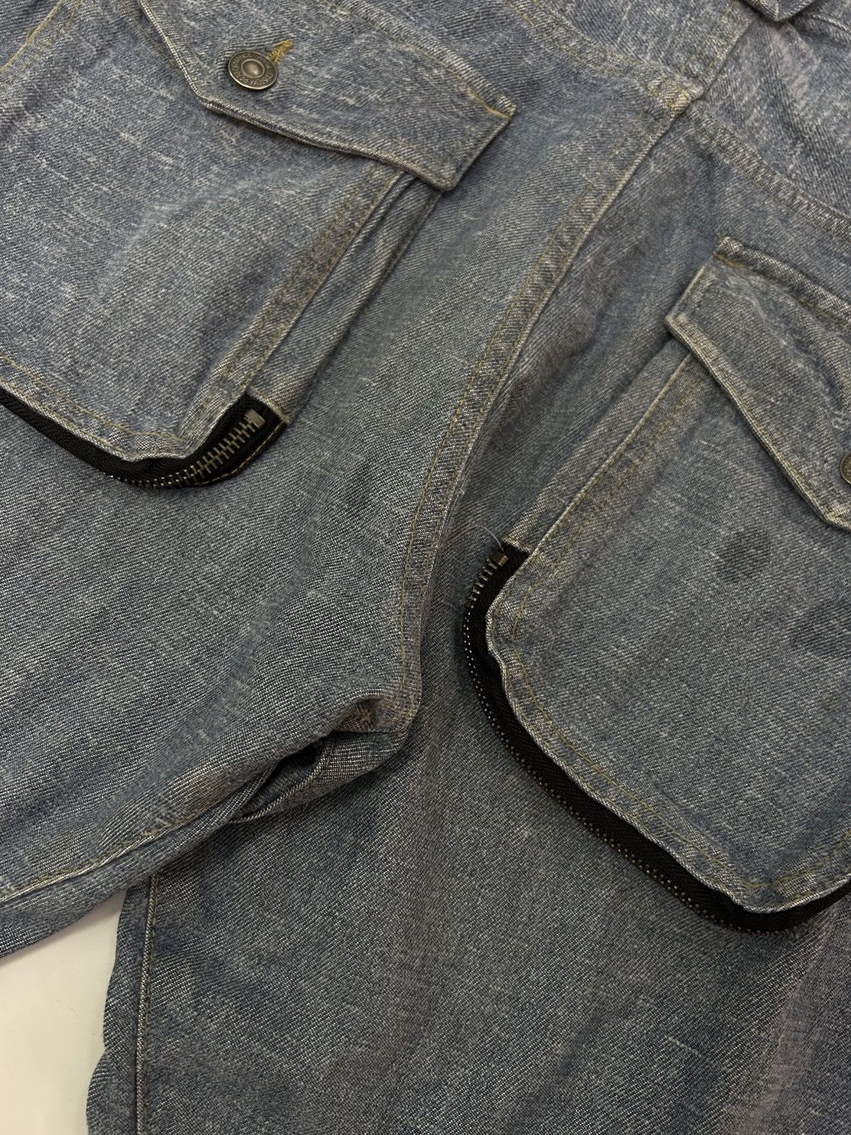 Japanese Brand × PPFM × Vintage Vintage PPFM Japanese Denim Twisted-Leg Utility Jeans Size US 34 / EU 50 - 19 Thumbnail