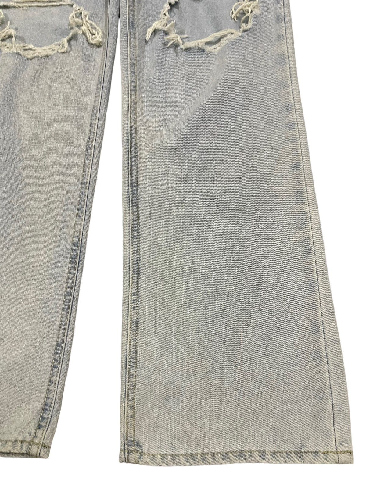 Hysteric Glamour Vintage Japanese Brand Blue Wash Distressed Baggy Jeans Size US 29 - 6 Thumbnail