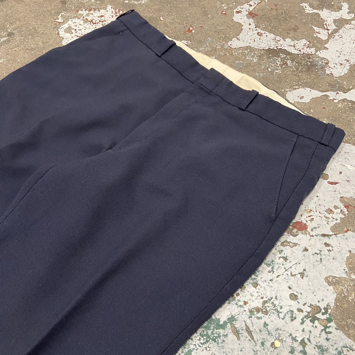 Vintage Vintage Navy Blue Pleated Trousers Size US 36 / EU 52 - 2 Thumbnail