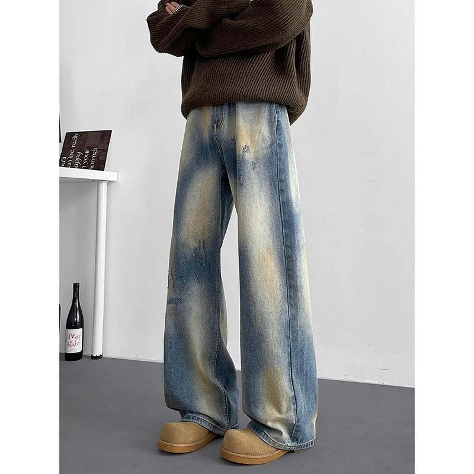 Other Baggy Straight Wide-Leg Denim Jeans - Gradient Wash Size US 32 / EU 48 - 4 Thumbnail
