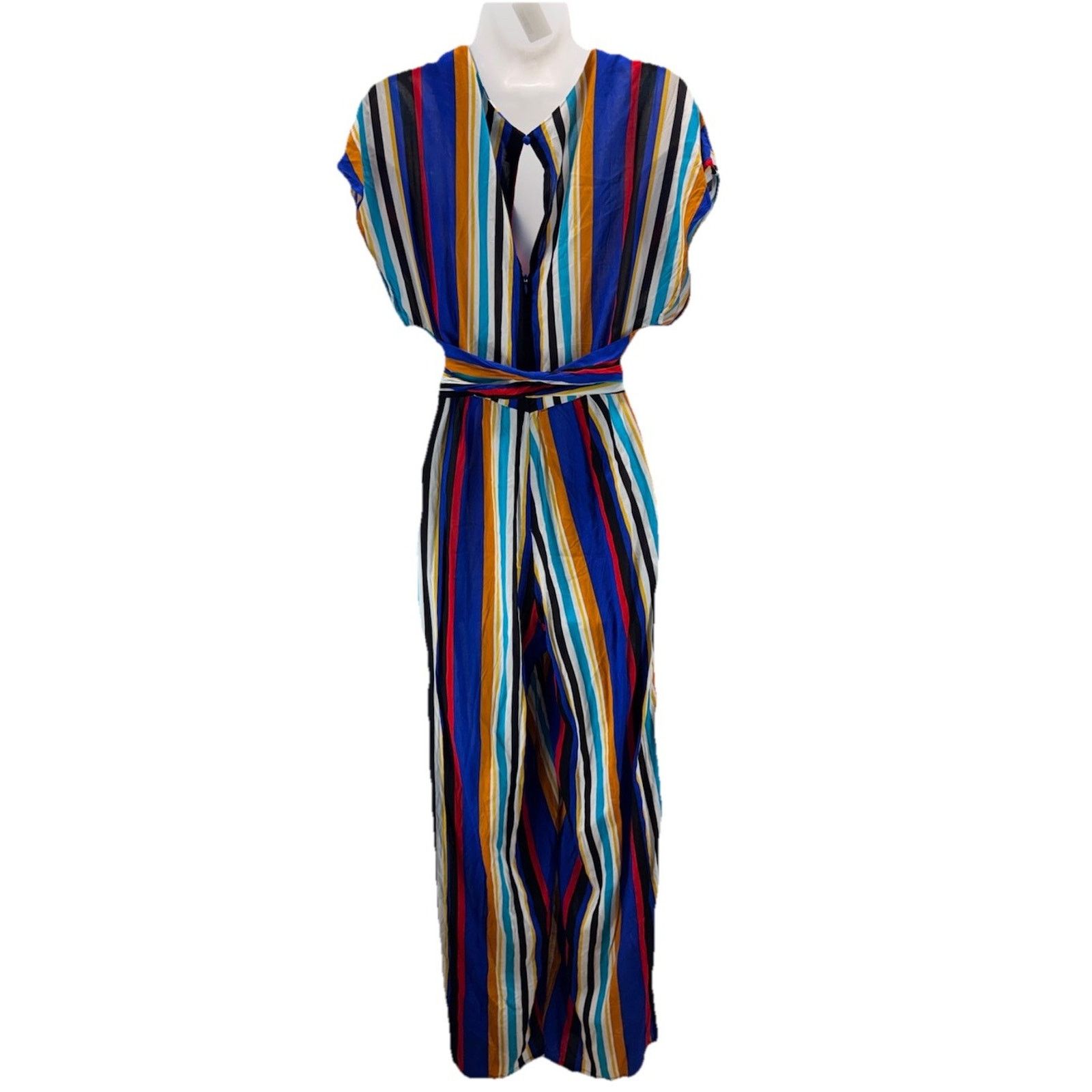 Other MILK & HONEY Rainbow Jumpsuit Stretches At Waste Sz M Size M / US 6-8 / IT 42-44 - 3 Thumbnail
