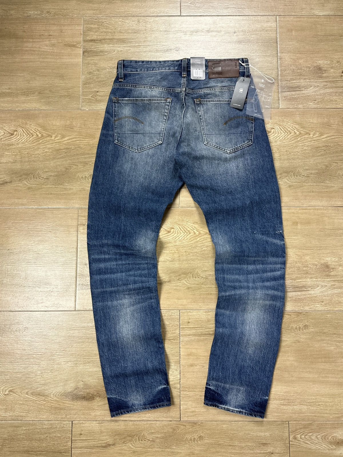 G-Star NEW🏷️ G-Star Raw 3301 Tapered Denim Jeans Size US 30 / EU 46 - 8 Thumbnail