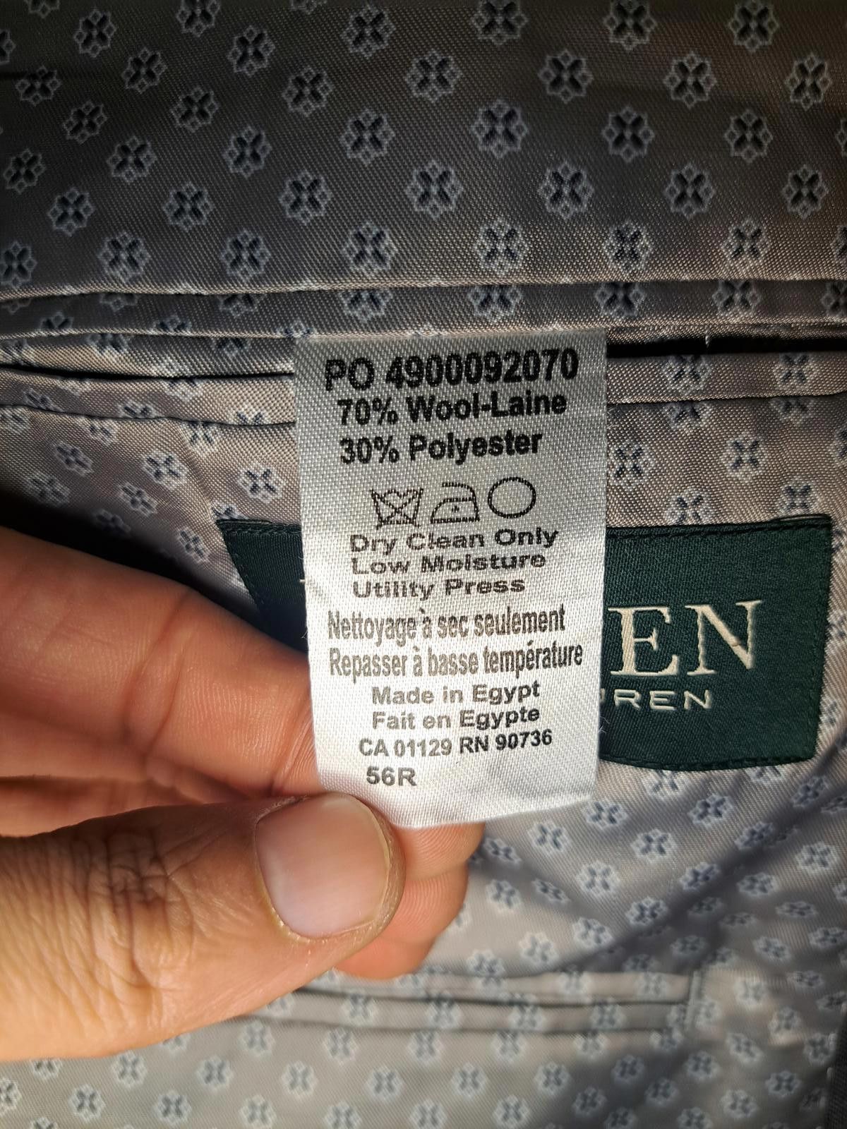 Polo Ralph Lauren Ralph Lauren Sport Coat Mens 56R Gray Wool Double Vented Size 54R - 3 Thumbnail