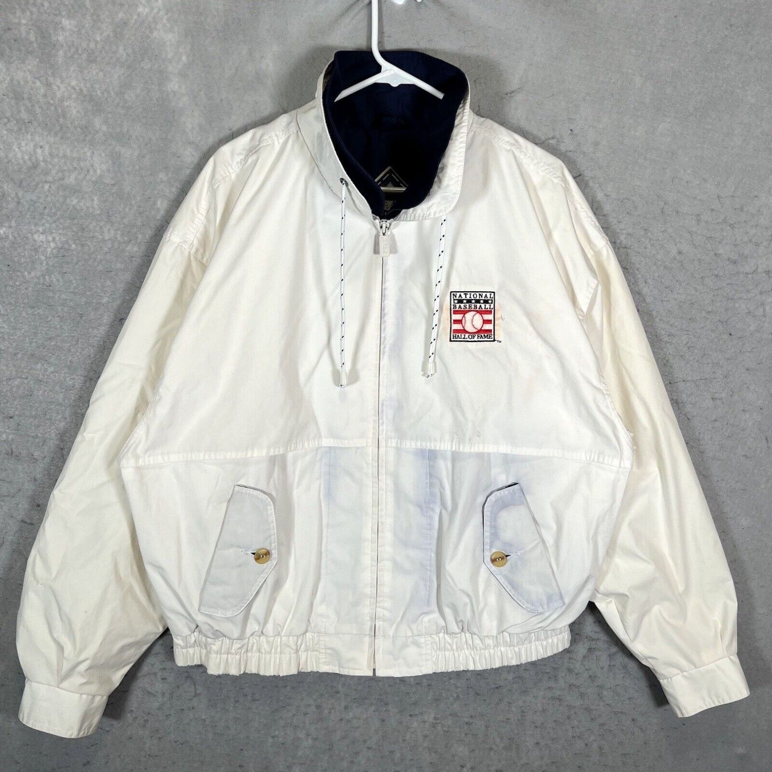 Vintage A1 Vintage Gear For Sports Baseball Hall Of Fame Windbreaker Jacket Adult Large Grailed