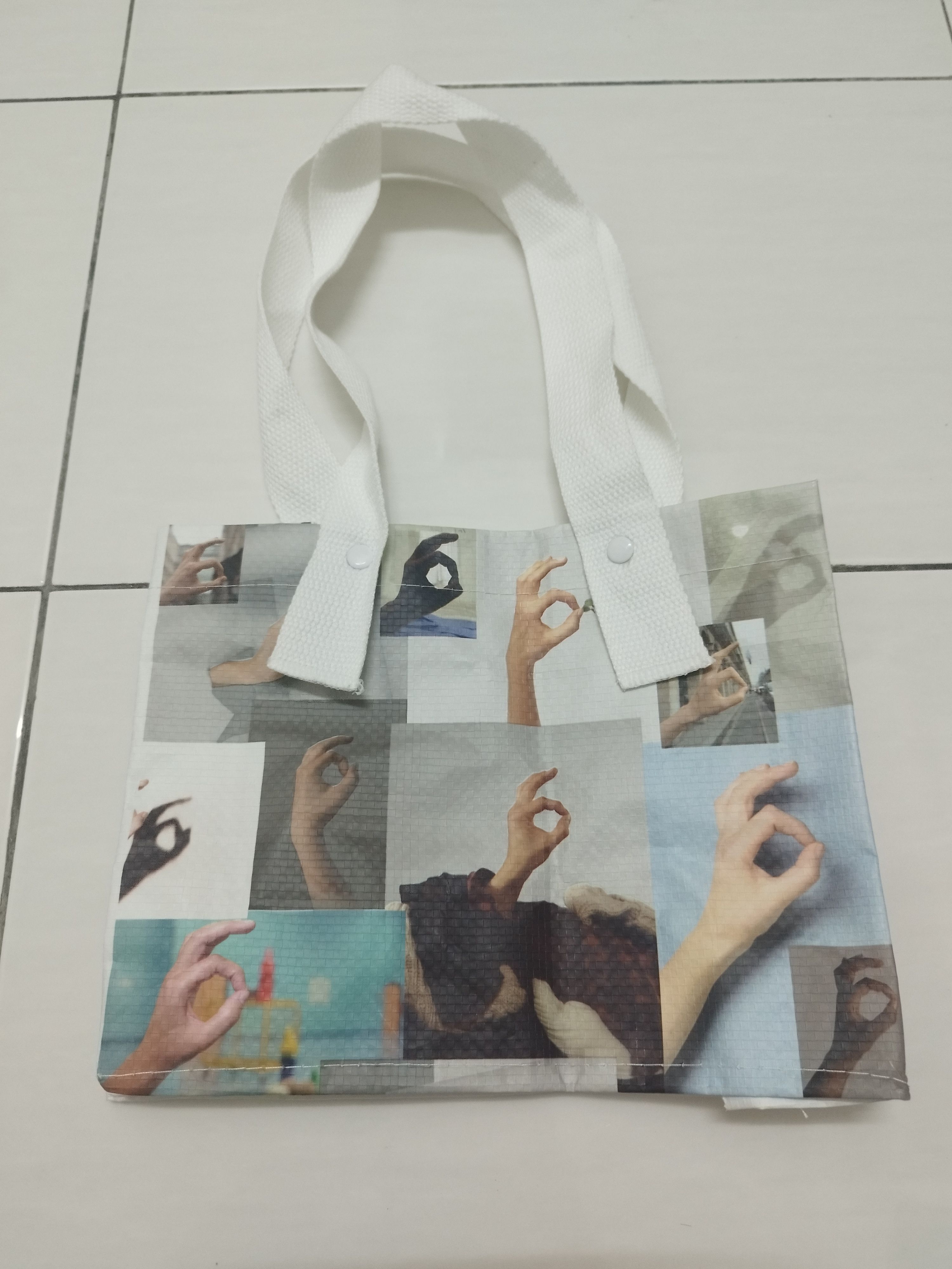 Maison Margiela Maison Margiela Hand Collage Print Mini Tote Bag Size ONE SIZE - 1 Thumbnail
