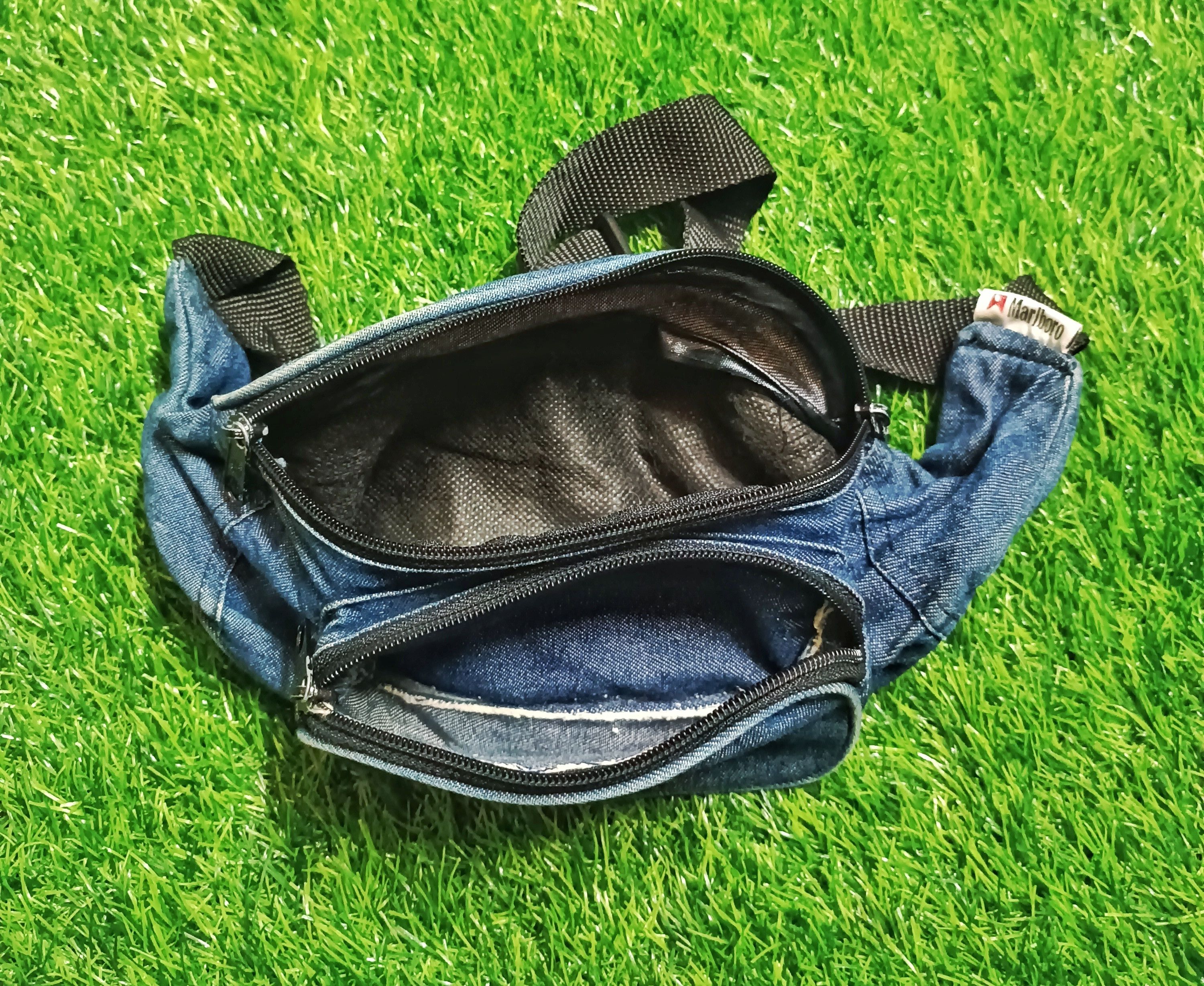 Marlboro Classics × Vintage MARLBORO VINTAGE 90'S THREE STAR DENIM WAISTBAG POUCHBAG Size ONE SIZE - 5 Thumbnail